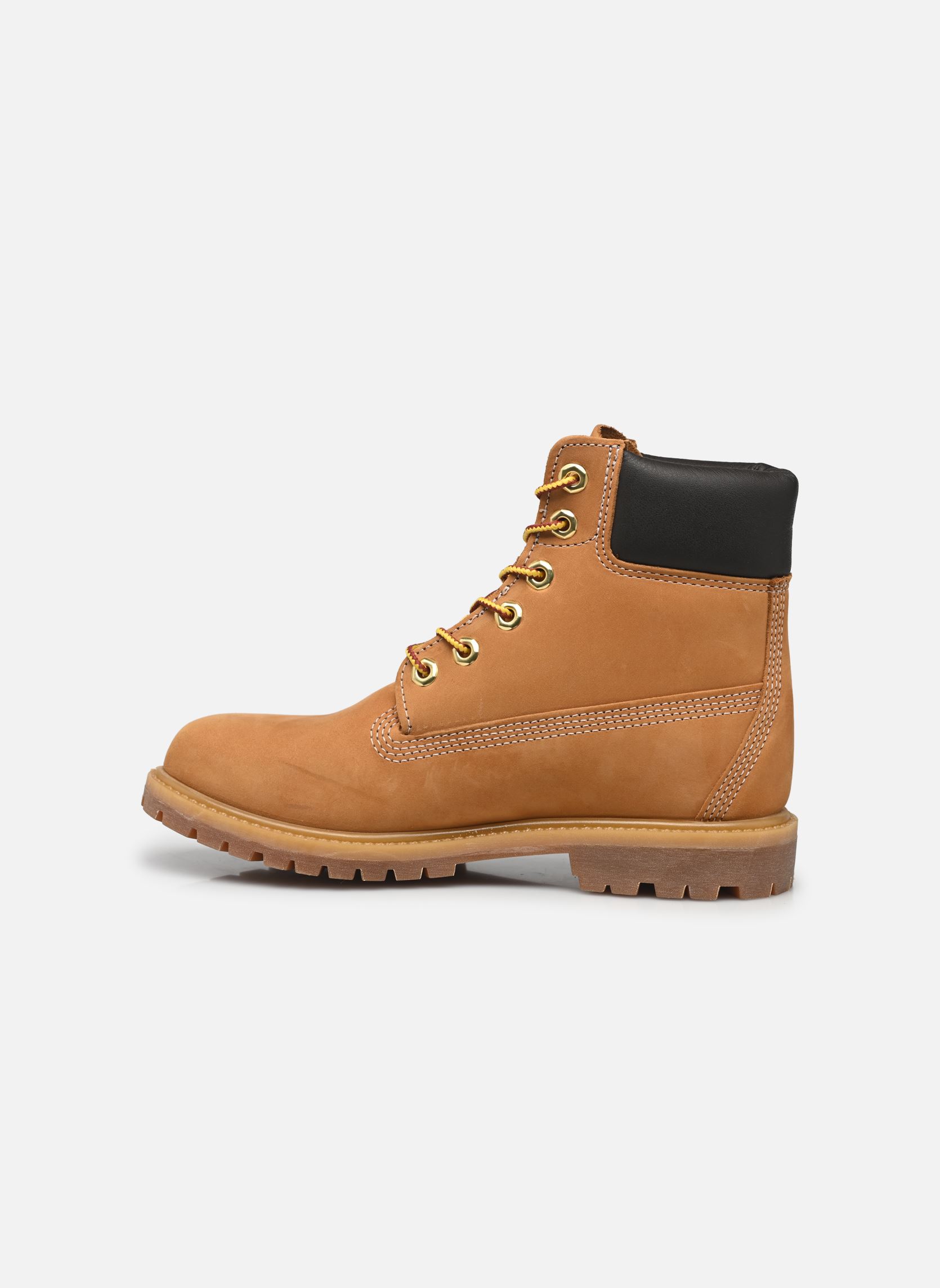 Bottines à lacets 6in Premium Boot W femme jaune Timberland Bottines à lacets 6in Premium Boot W femme jaune WHEAT NUBUCK