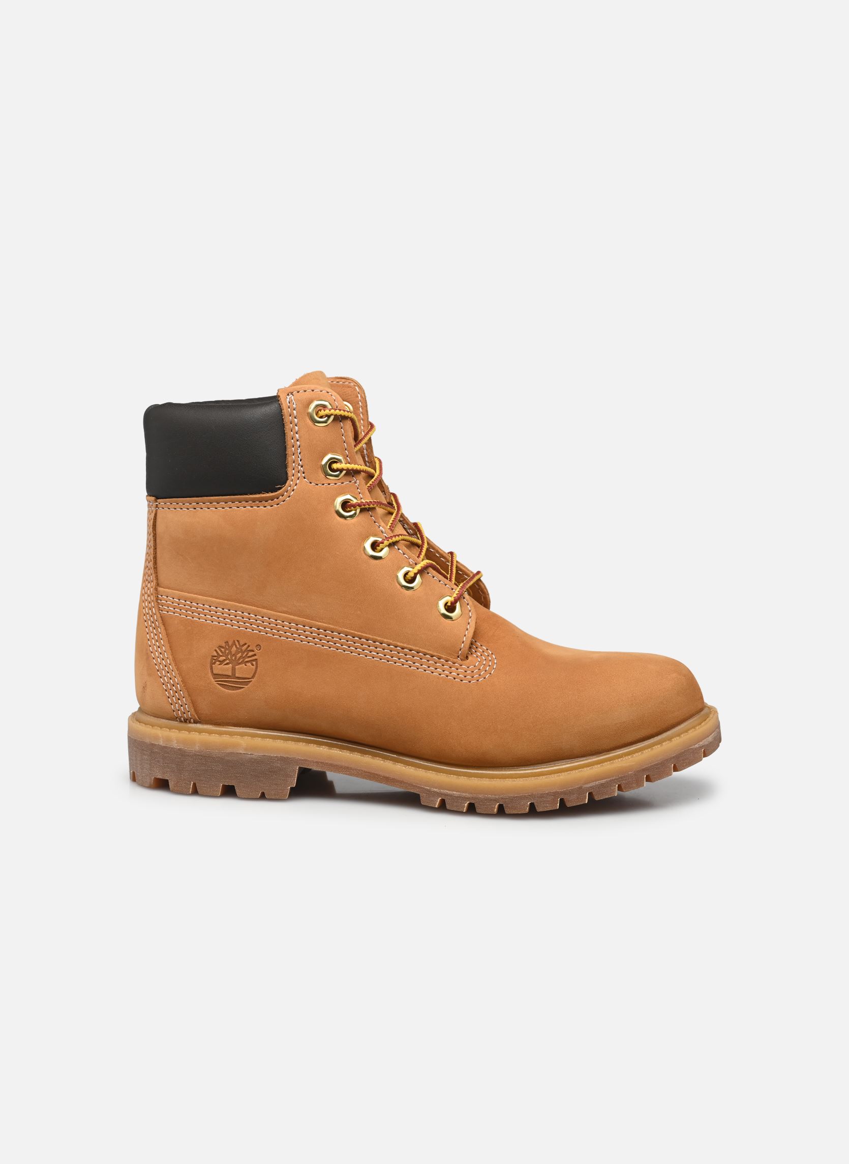 Bottines à lacets 6in Premium Boot W femme jaune Timberland Bottines à lacets 6in Premium Boot W femme jaune WHEAT NUBUCK