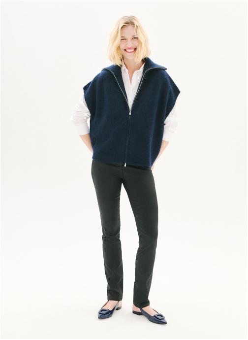 Caroll Gilets 242K-MITCH femme bleu