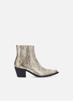 Bottines FREE LANCE Cuir Doré Talon Très Haut 36 - Comme Neuves