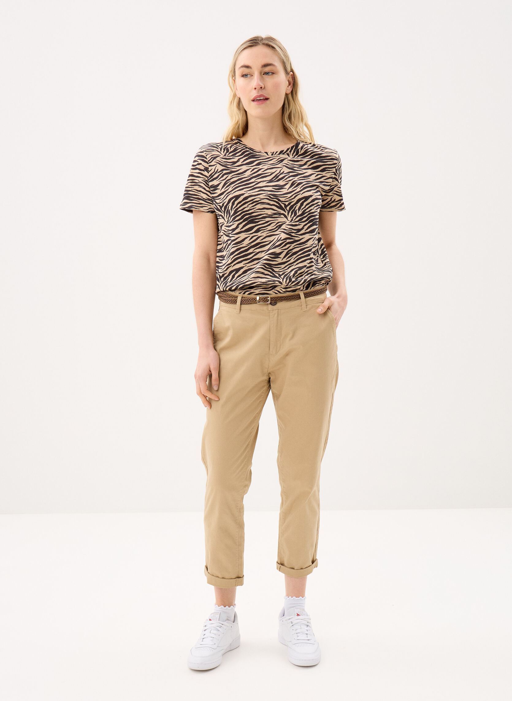 Pantalons chinos PANTALON-CHINO femme beige MADE BY Pantalons chinos PANTALON-CHINO femme beige INCENSE