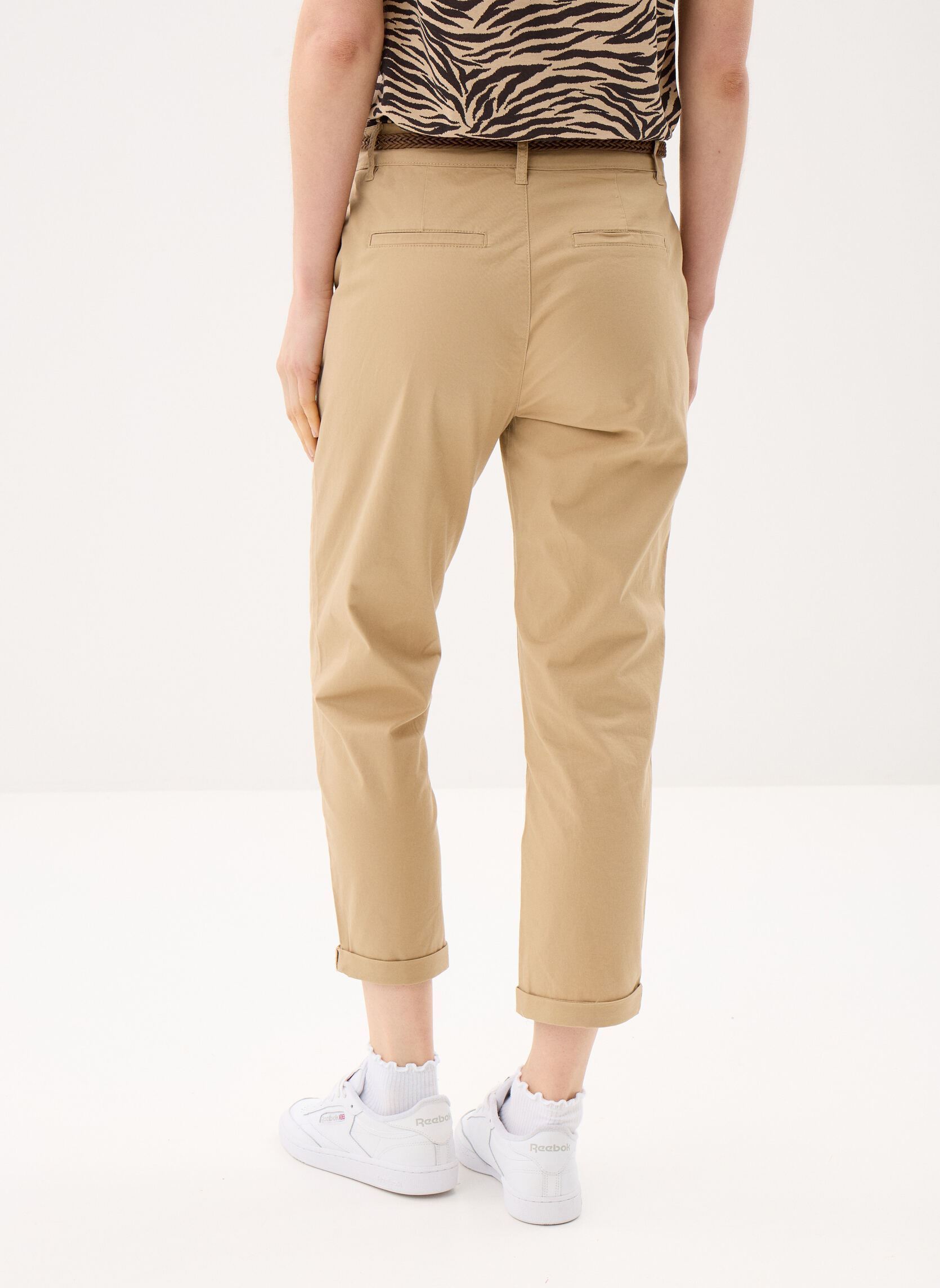 Pantalons chinos PANTALON-CHINO femme beige MADE BY Pantalons chinos PANTALON-CHINO femme beige INCENSE