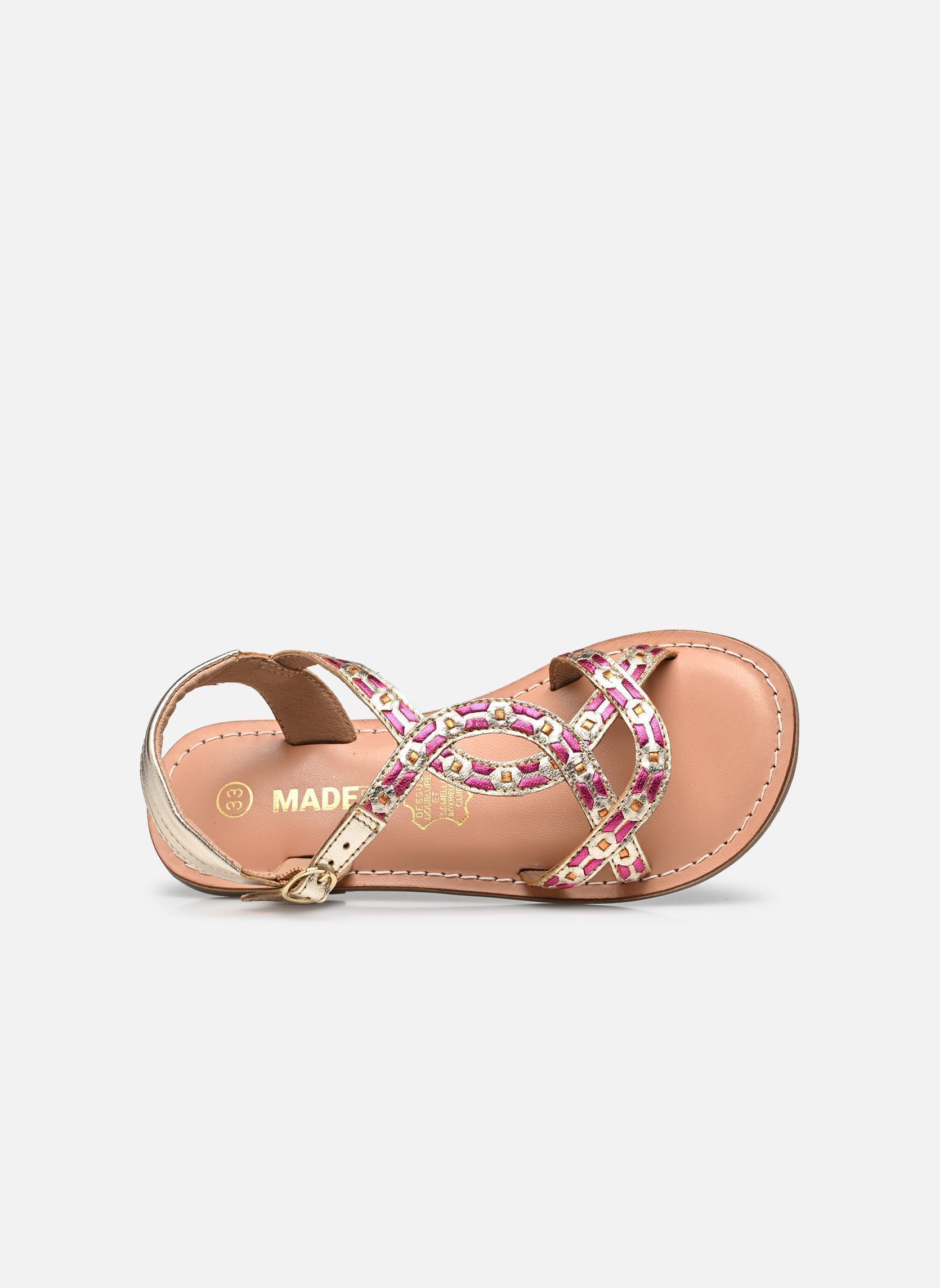 Sandali Sandales KAISA LEATHER bambina oro e bronzo MADE BY Sandali Sandales KAISA LEATHER bambina oro e bronzo MULTICO