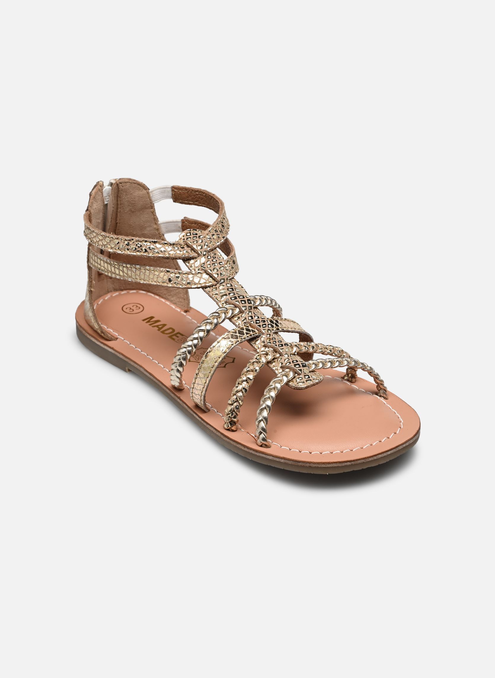 Sandales Sandales KILORE LEATHER fille or et bronze MADE BY Sandales Sandales KILORE LEATHER fille or et bronze DORÉ