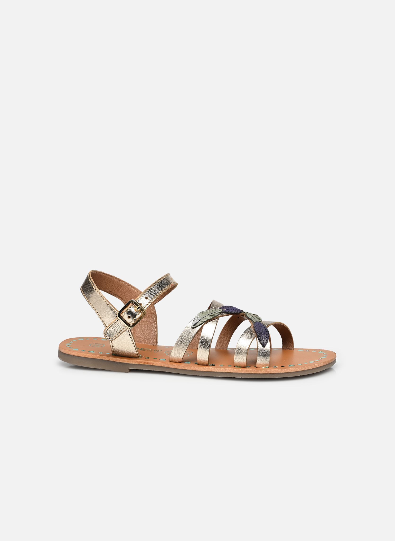 Sandales Sandales KAFLEUR LEATHER (reconduit Kiva fille or et bronze MADE BY Sandales Sandales KAFLEUR LEATHER (reconduit Kiva fille or et bronze Doré