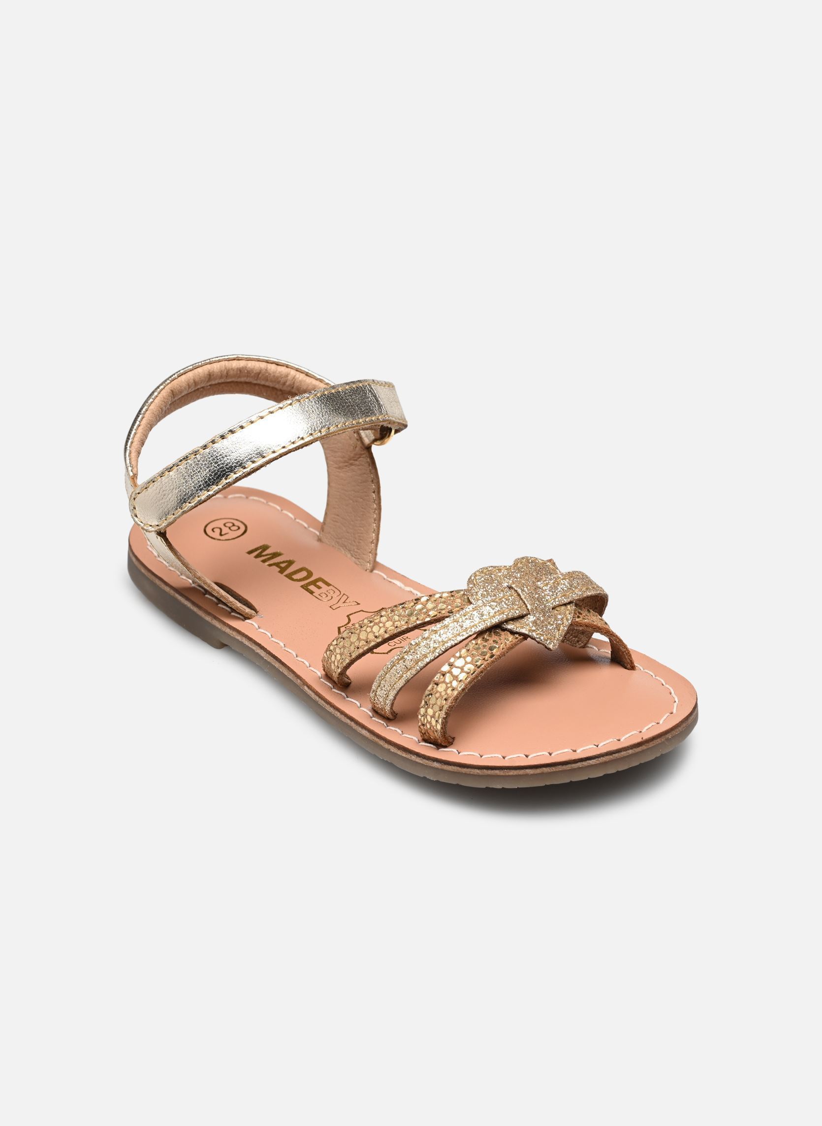 Sandales Sandales KEART LEATHER fille or et bronze MADE BY Sandales Sandales KEART LEATHER fille or et bronze DORÉ
