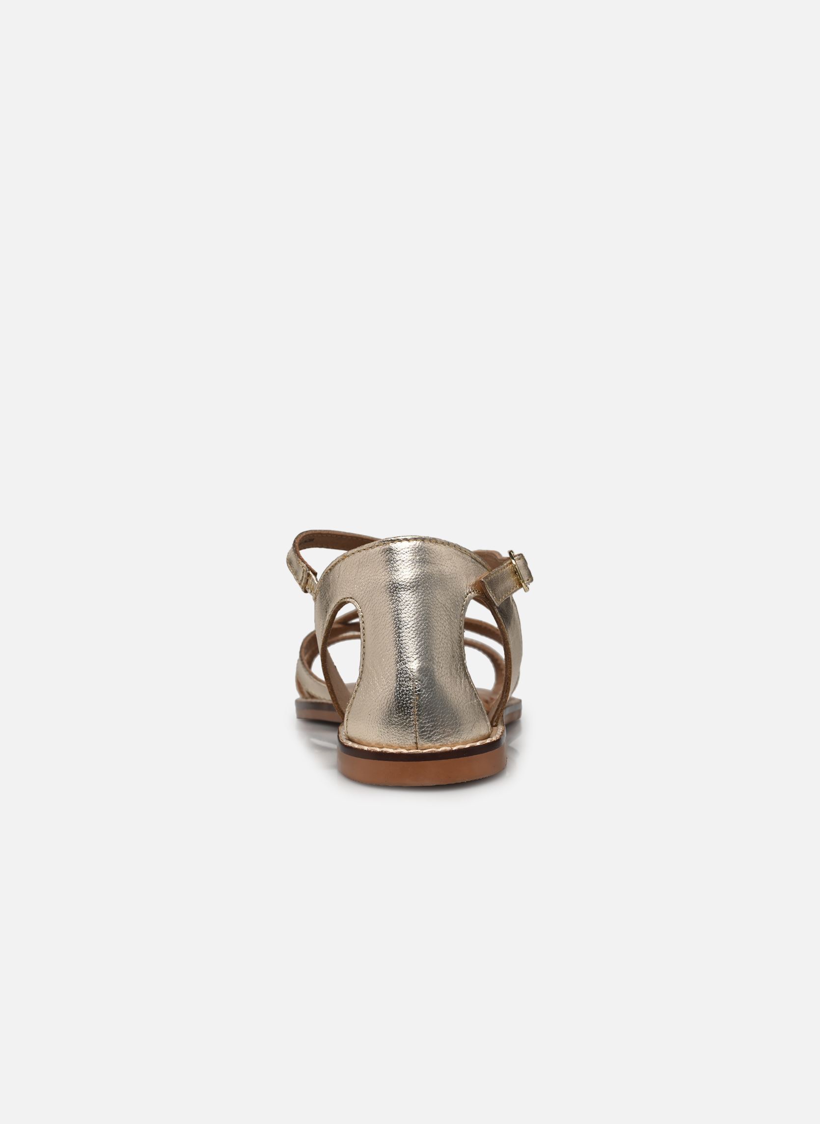 Platte sandalen Sandales KALIA leather dames goud en brons MADE BY Platte sandalen Sandales KALIA leather dames goud en brons Doré
