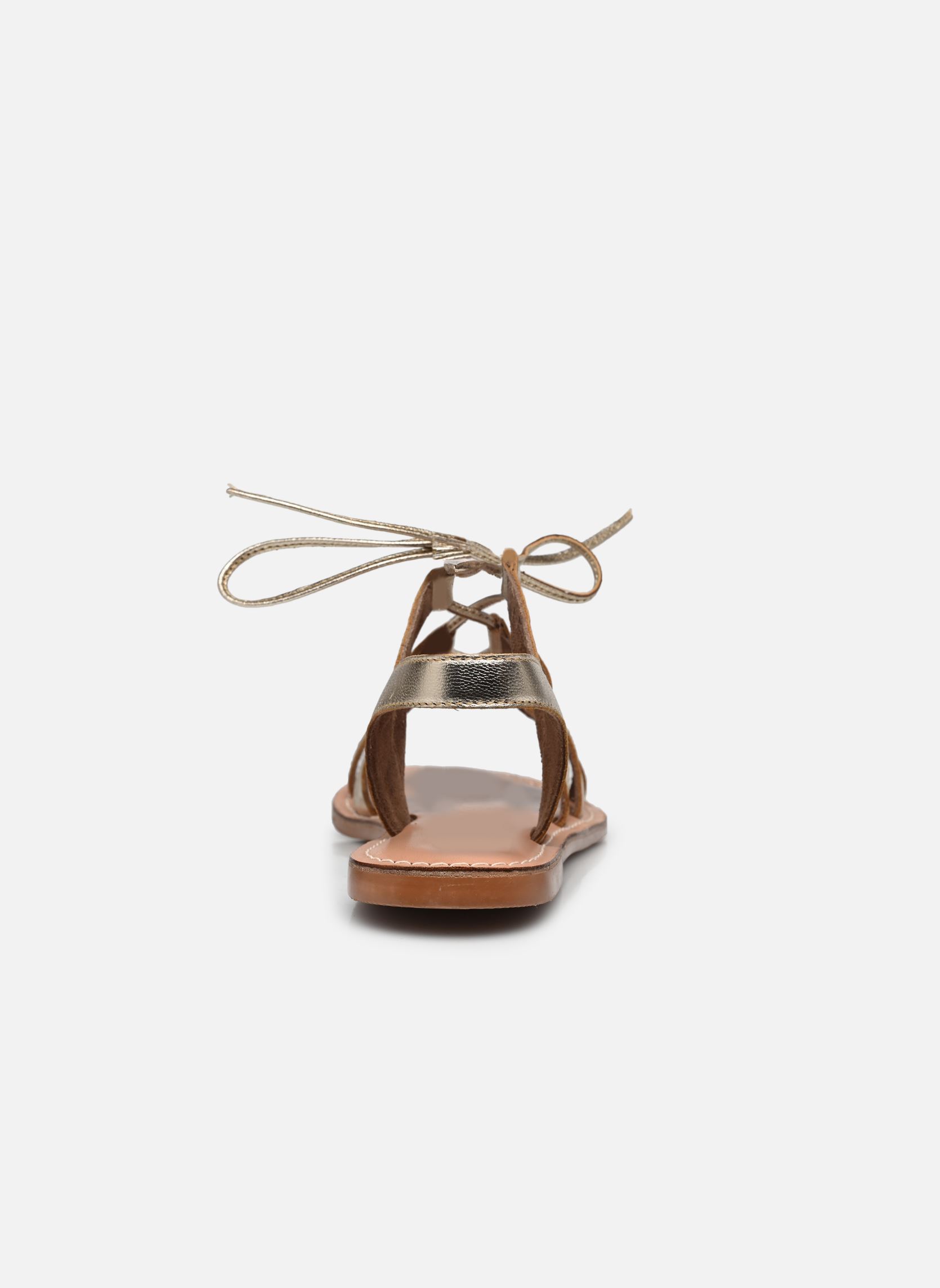 Platte sandalen Sandales KAGLI leather dames goud en brons MADE BY Platte sandalen Sandales KAGLI leather dames goud en brons DORÉ