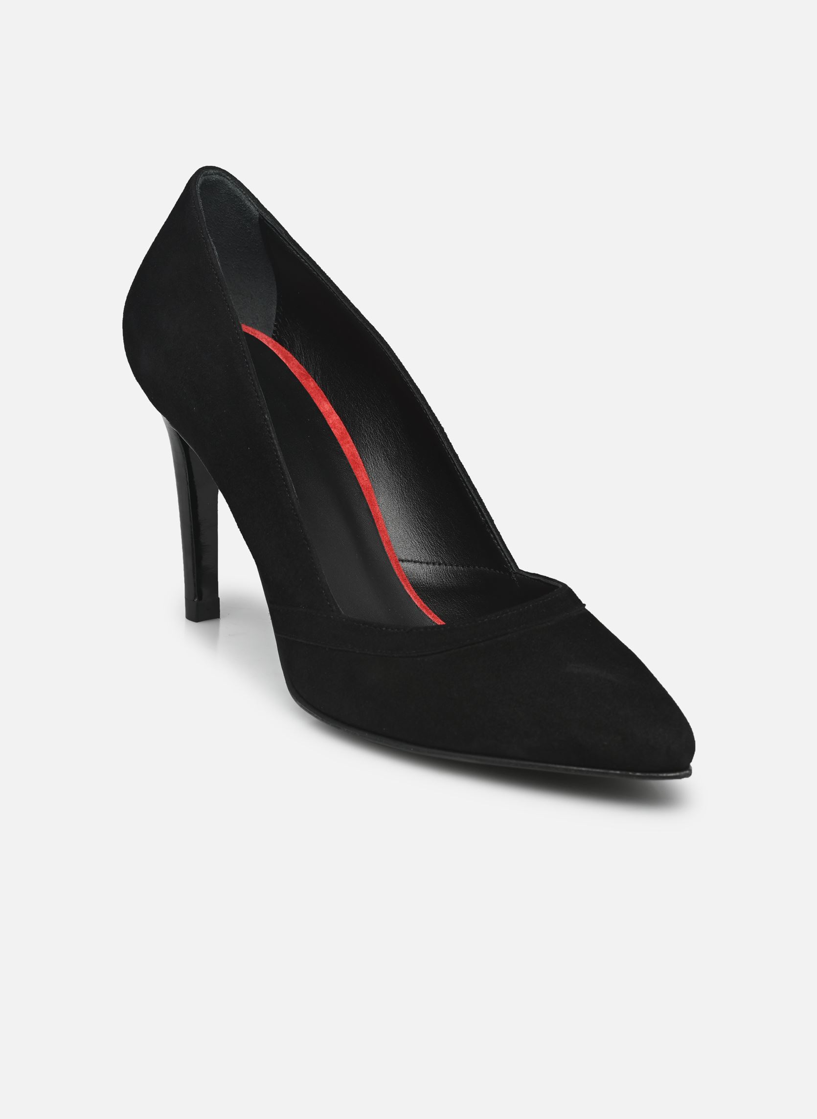 Pumps Escarpins n°117 - Chevre velours - Noir dames zwart Rivecour Pumps Escarpins n°117 - Chevre velours - Noir dames zwart NOIR