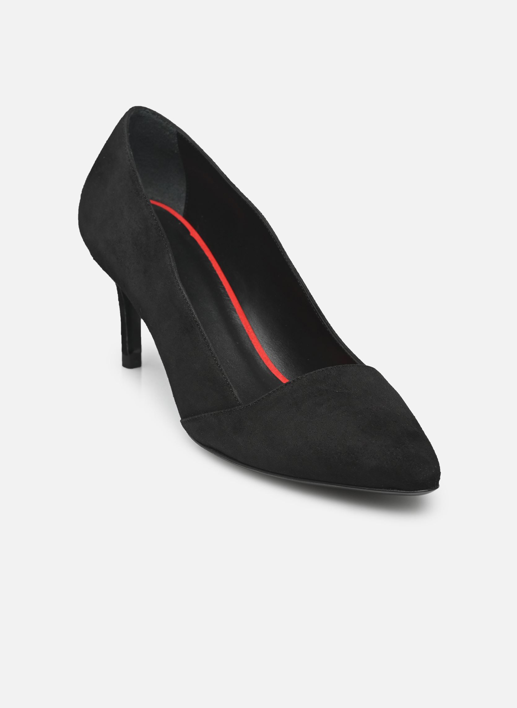 Pumps Escarpins n°120 - Suede - Noir damen schwarz Rivecour Pumps Escarpins n°120 - Suede - Noir damen schwarz NOIR