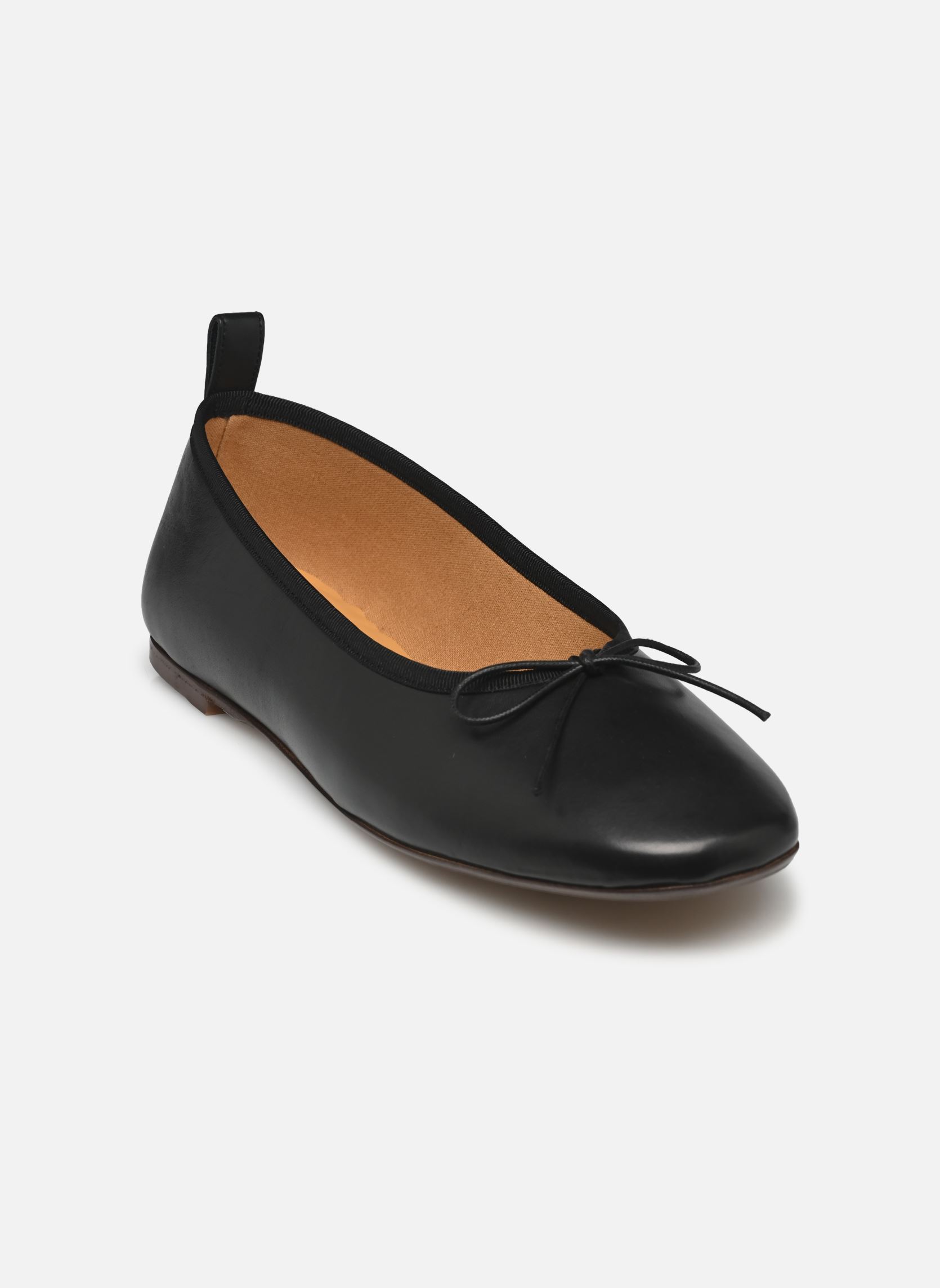 Klassische Ballerinas Ballerines n°124 - Cuir nappa - Noir damen schwarz Rivecour Klassische Ballerinas Ballerines n°124 - Cuir nappa - Noir damen schwarz NOIR