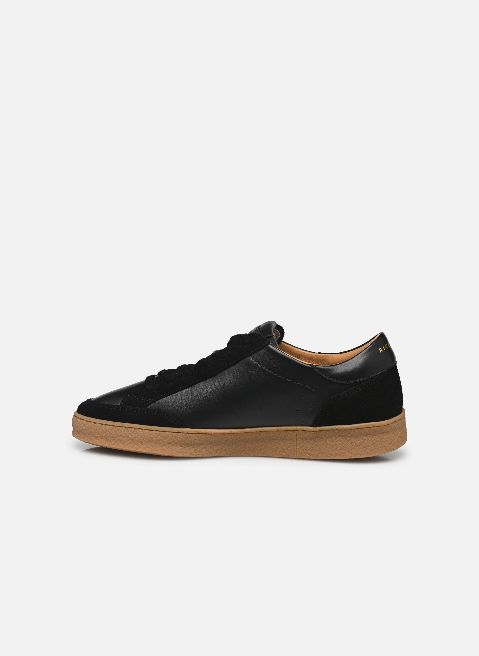 Baskets Baskets n°14 - Cuir/Veau velours - Noir femme noir Rivecour Baskets Baskets n°14 - Cuir/Veau velours - Noir femme noir NOIR