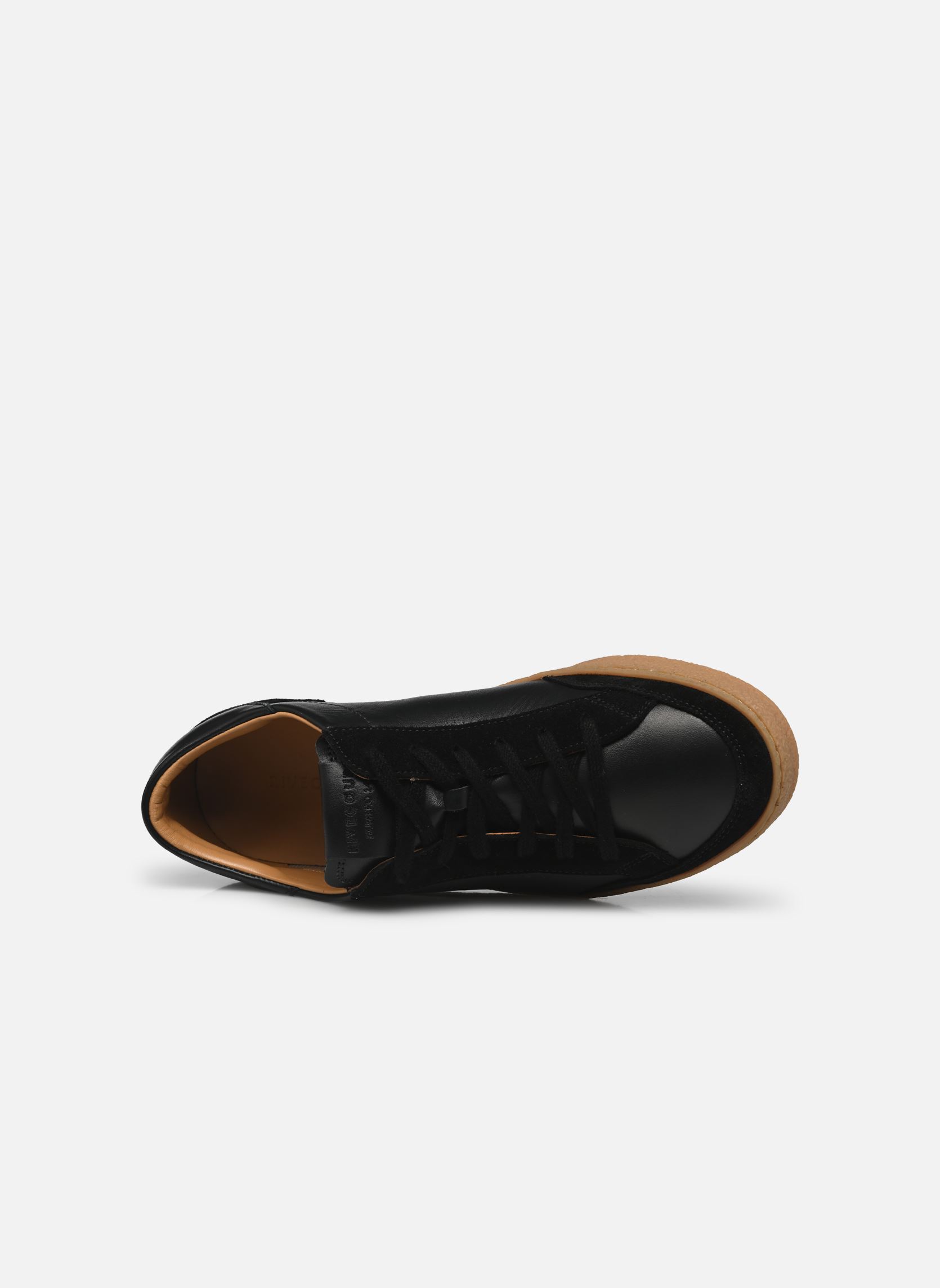 Baskets Baskets n°14 - Cuir/Veau velours - Noir femme noir Rivecour Baskets Baskets n°14 - Cuir/Veau velours - Noir femme noir NOIR