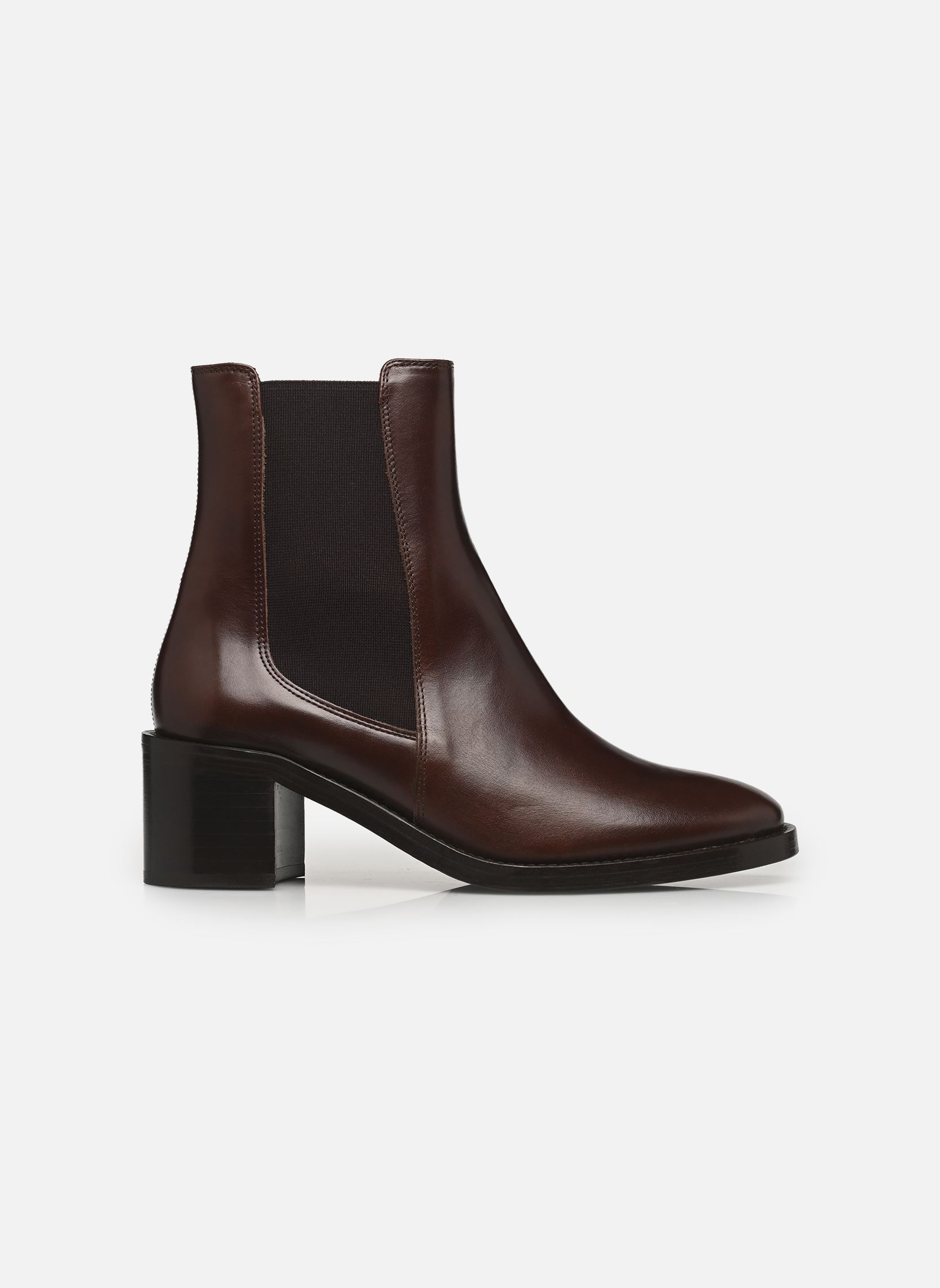 Bottines et boots Bottines n°289 - Cuir - Ebène femme marron Rivecour Bottines et boots Bottines n°289 - Cuir - Ebène femme marron EBÈNE N