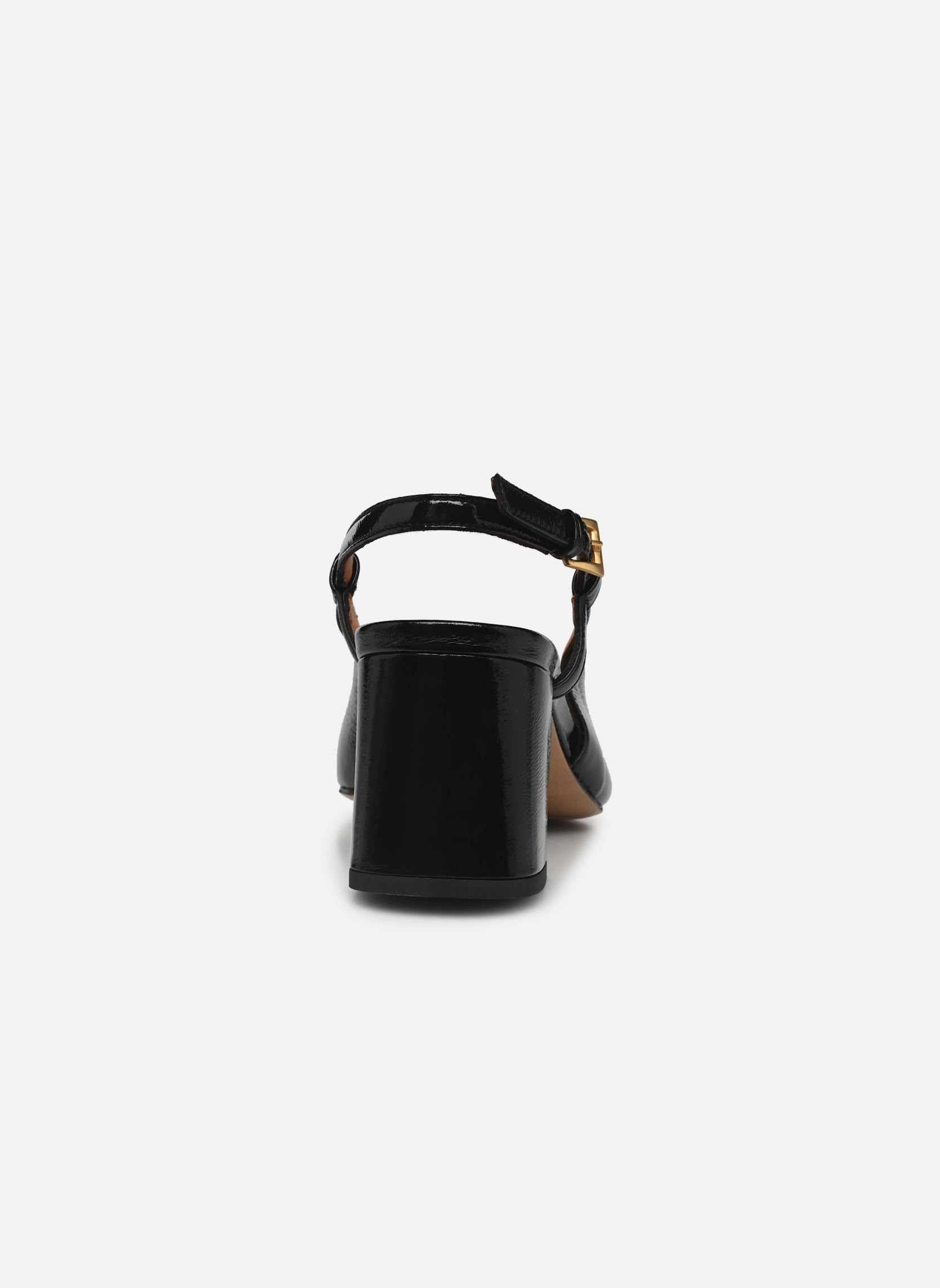 Slingback pumps Slingback n°617 - Cuir vernis - Noir dames zwart Rivecour Slingback pumps Slingback n°617 - Cuir vernis - Noir dames zwart NOIR