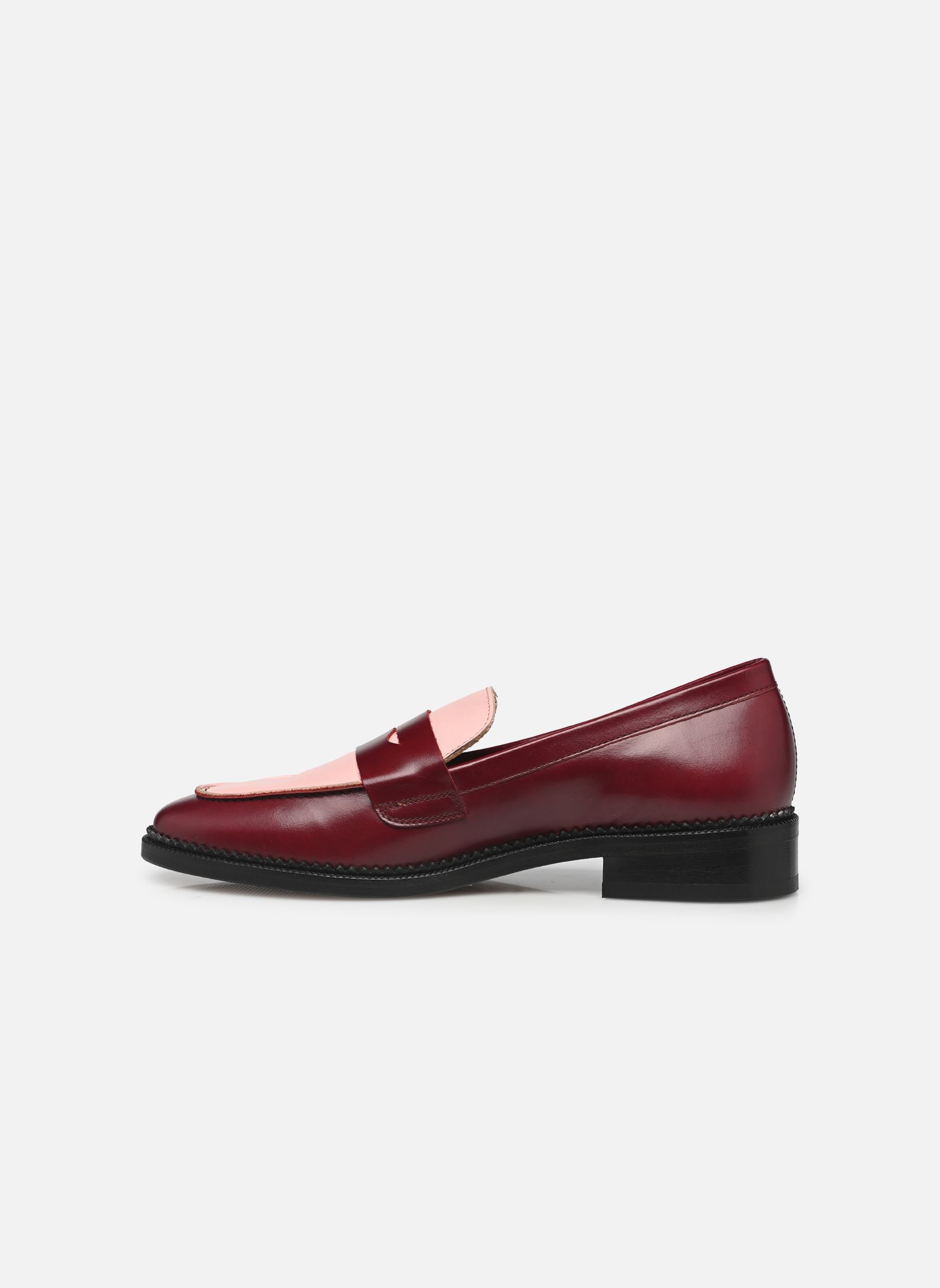 Mocassini Mocassins n°82 - Cuir - Prune donna viola Rivecour Mocassini Mocassins n°82 - Cuir - Prune donna viola PRUNE/ROSE