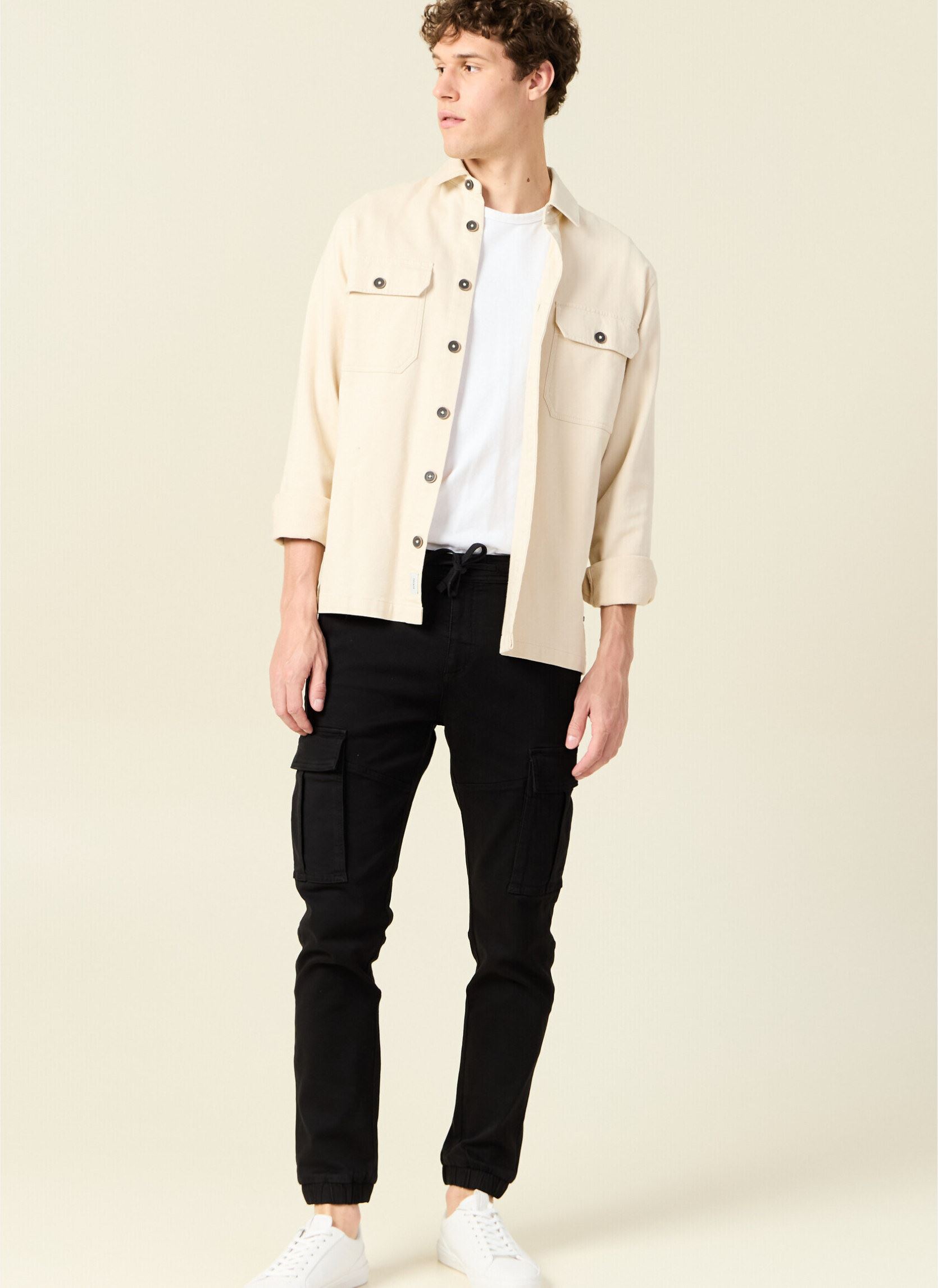 Pantalons chino BATTMAYEH homme noir Bonobo Pantalons chino BATTMAYEH homme noir BLACK BEAUTY