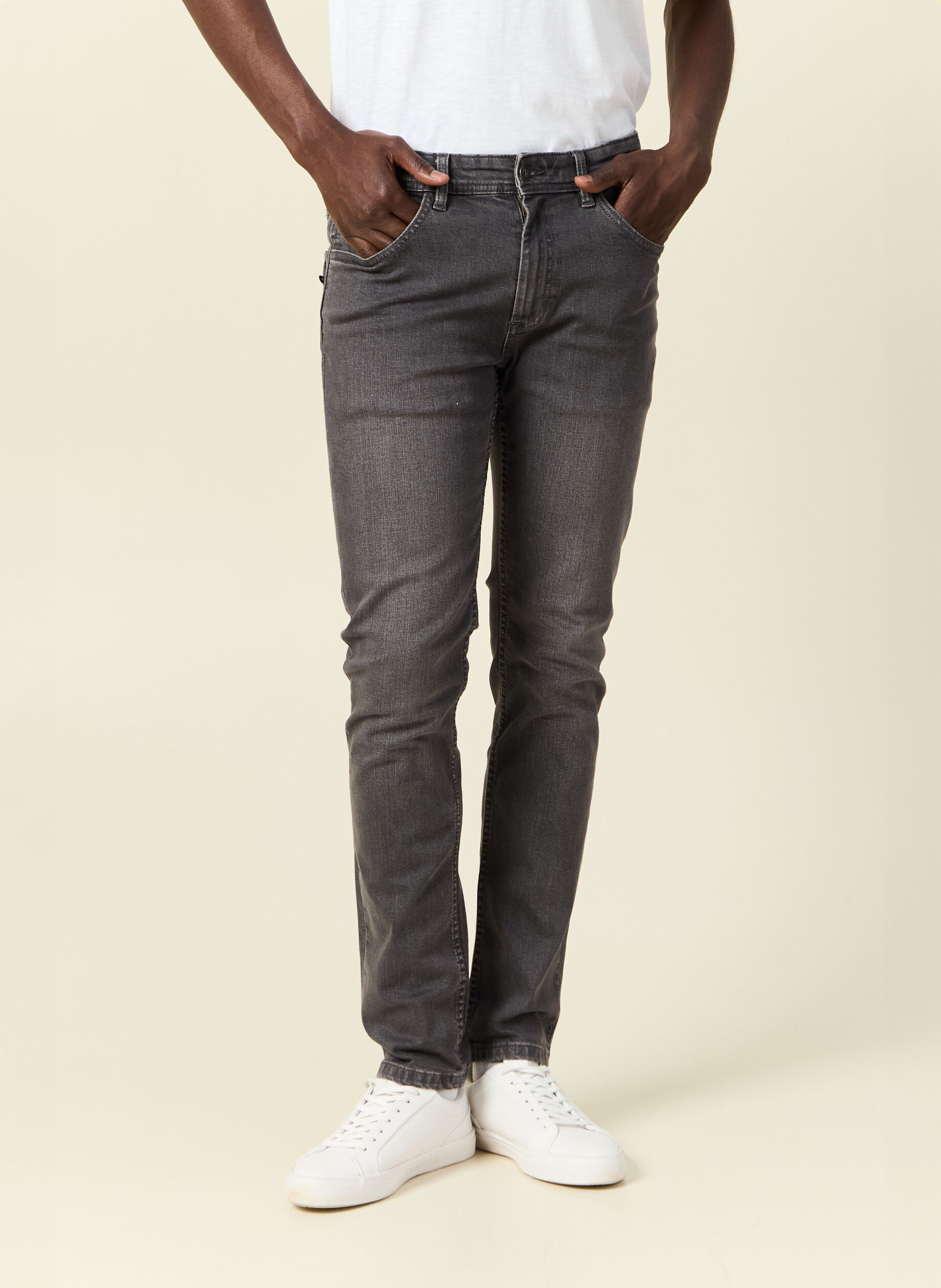 Jeans droit SADAO-RECY32 homme gris Bonobo Jeans droit SADAO-RECY32 homme gris DENIM GREY