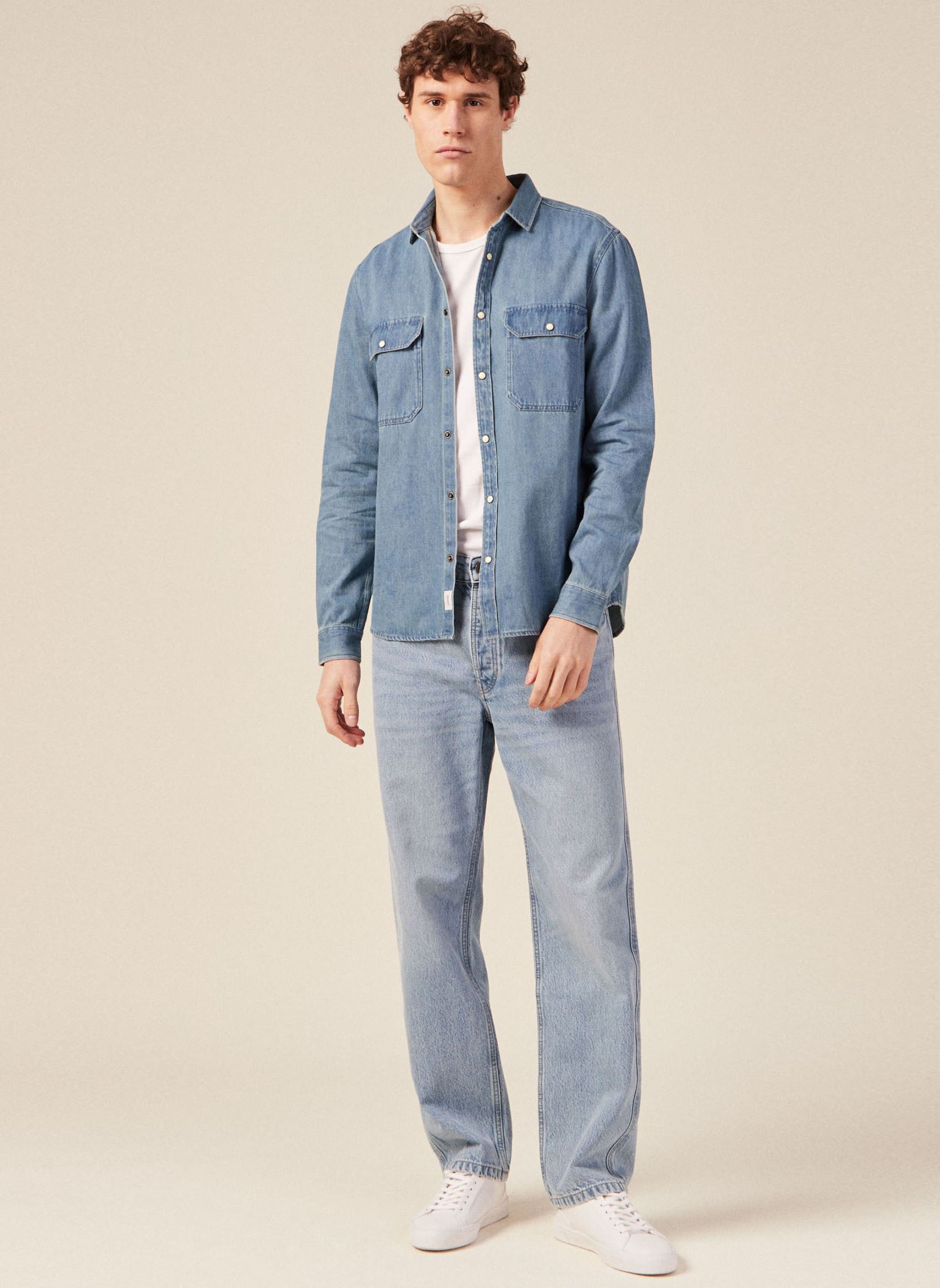 Weite Jeans RELAX-SUM herren blau Bonobo Weite Jeans RELAX-SUM herren blau DENIM BLEACH