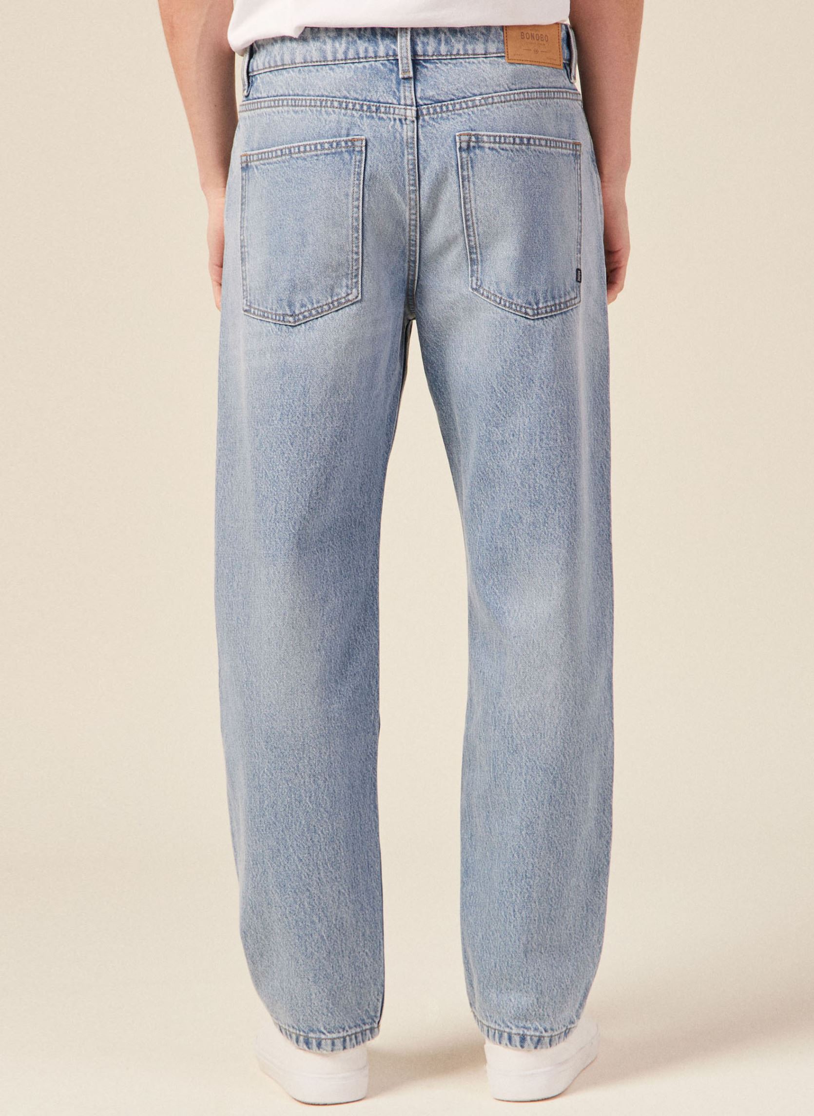 Weite Jeans RELAX-SUM herren blau Bonobo Weite Jeans RELAX-SUM herren blau DENIM BLEACH