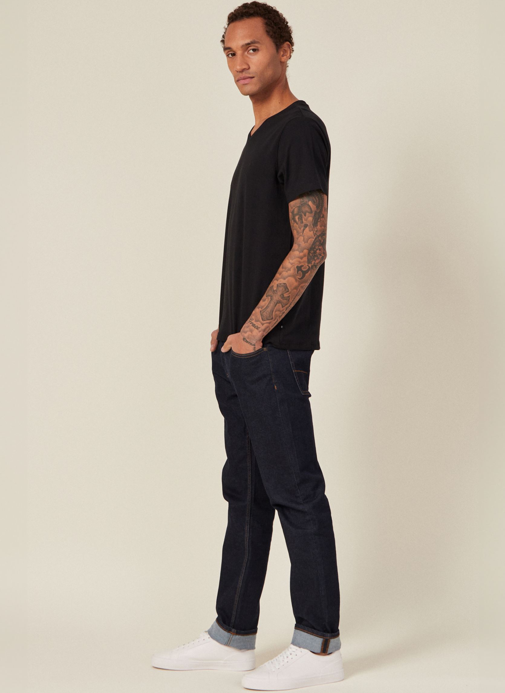 Kurzarm-T-Shirts SKEVELAH herren schwarz Bonobo Kurzarm-T-Shirts SKEVELAH herren schwarz JET BLACK