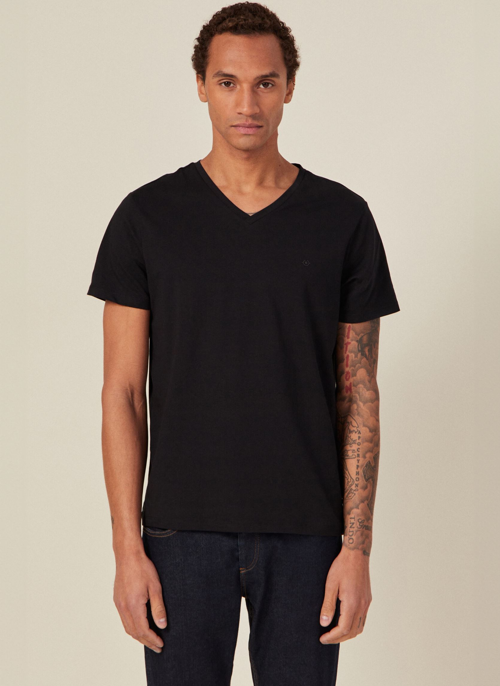 Kurzarm-T-Shirts SKEVELAH herren schwarz Bonobo Kurzarm-T-Shirts SKEVELAH herren schwarz JET BLACK
