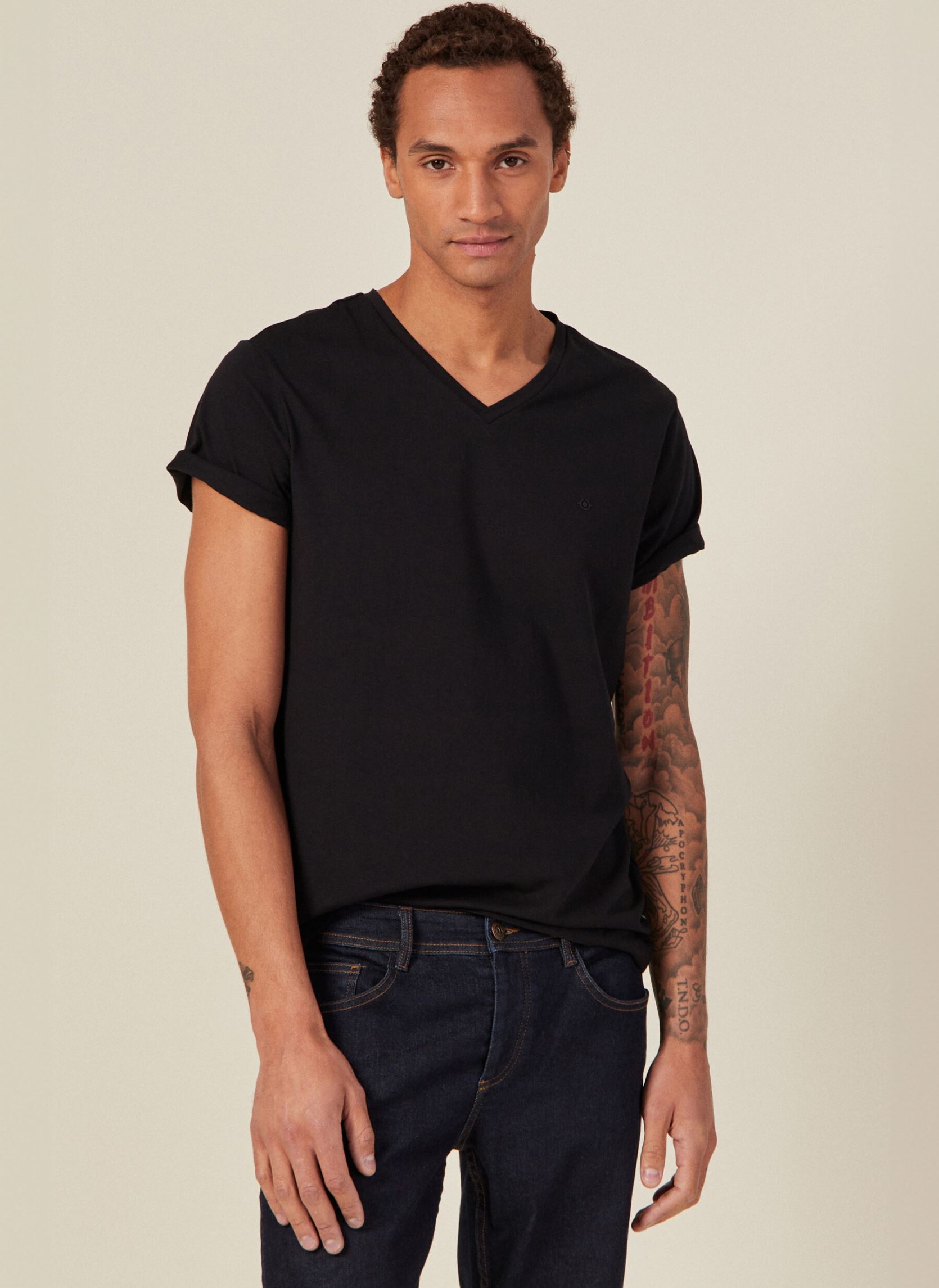 Tee-shirts SKEVELAH homme noir Bonobo Tee-shirts SKEVELAH homme noir JET BLACK