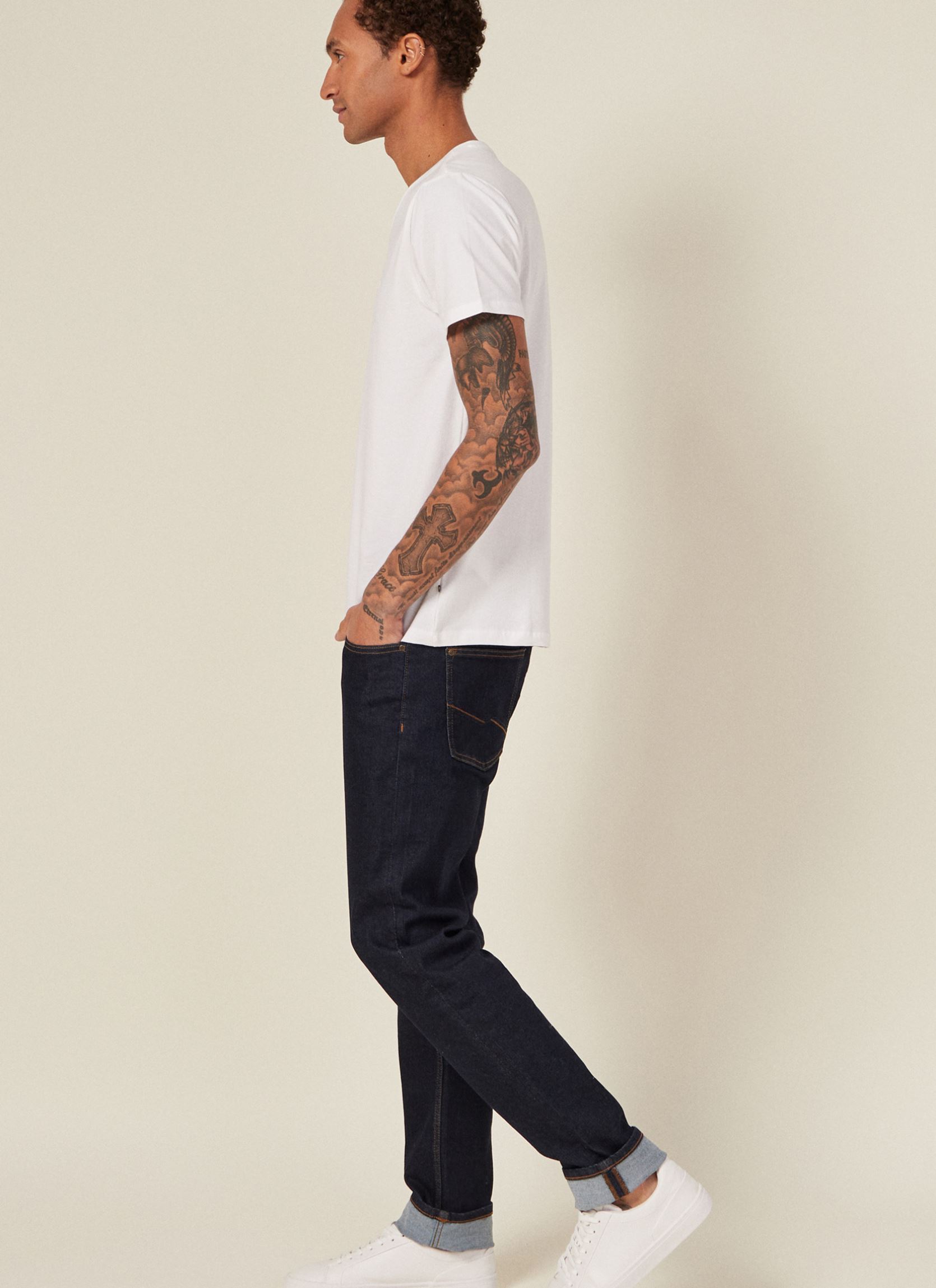 Kurzarm-T-Shirts SKEVELAH herren weiß Bonobo Kurzarm-T-Shirts SKEVELAH herren weiß BRIGHT WHITE