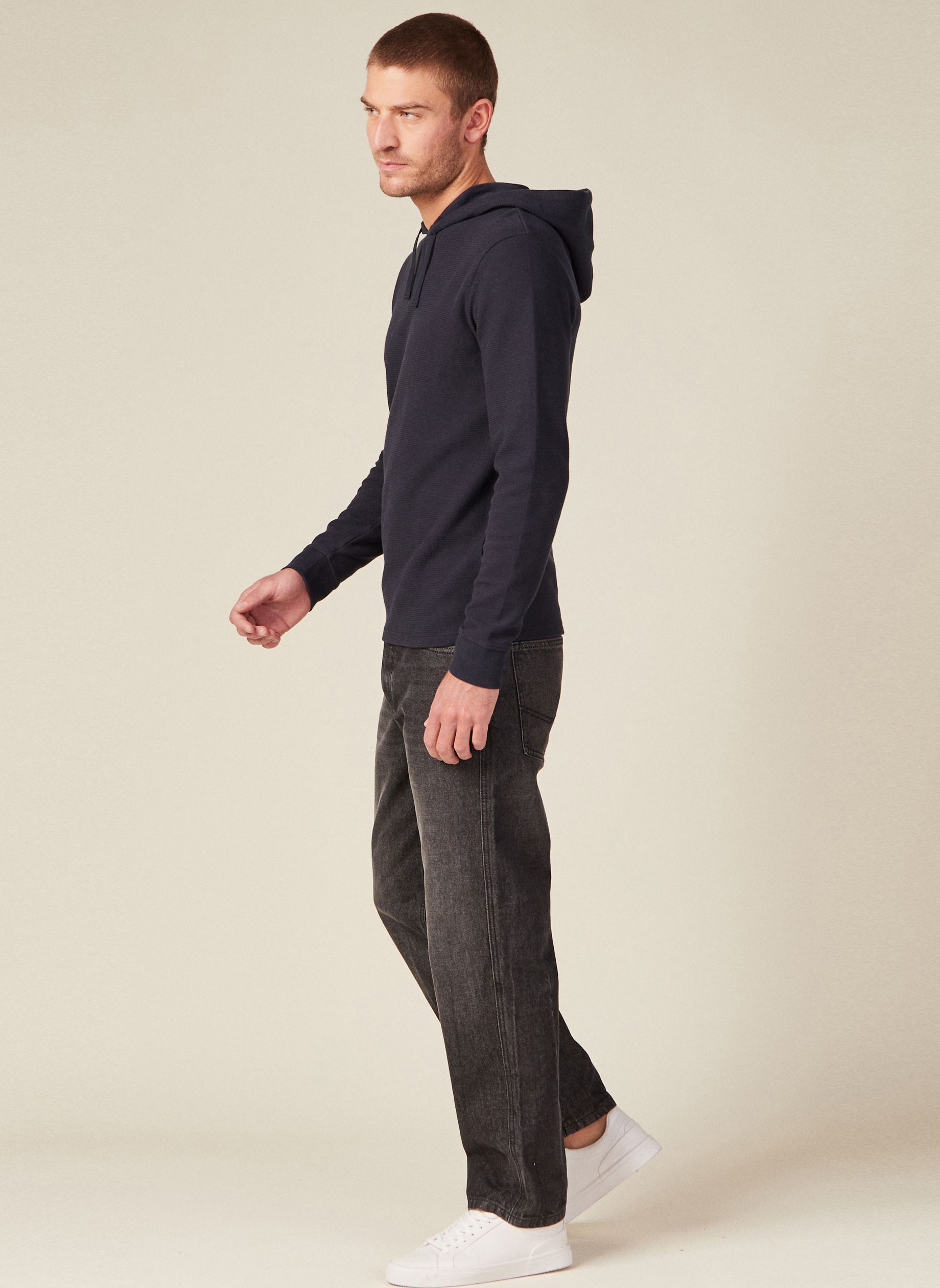 Felpe con cappuccio TEEHOOD2H uomo blu Bonobo Felpe con cappuccio TEEHOOD2H uomo blu SKY CAPTAIN