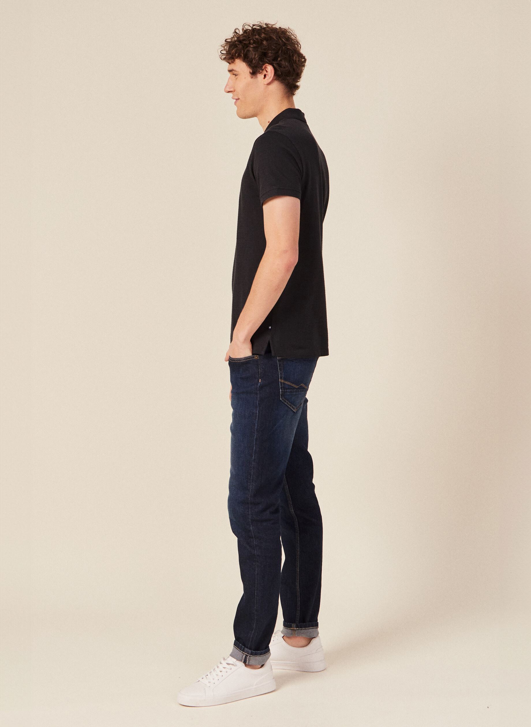 Polos manches courtes POLOBASIC2H homme noir Bonobo Polos manches courtes POLOBASIC2H homme noir JET BLACK