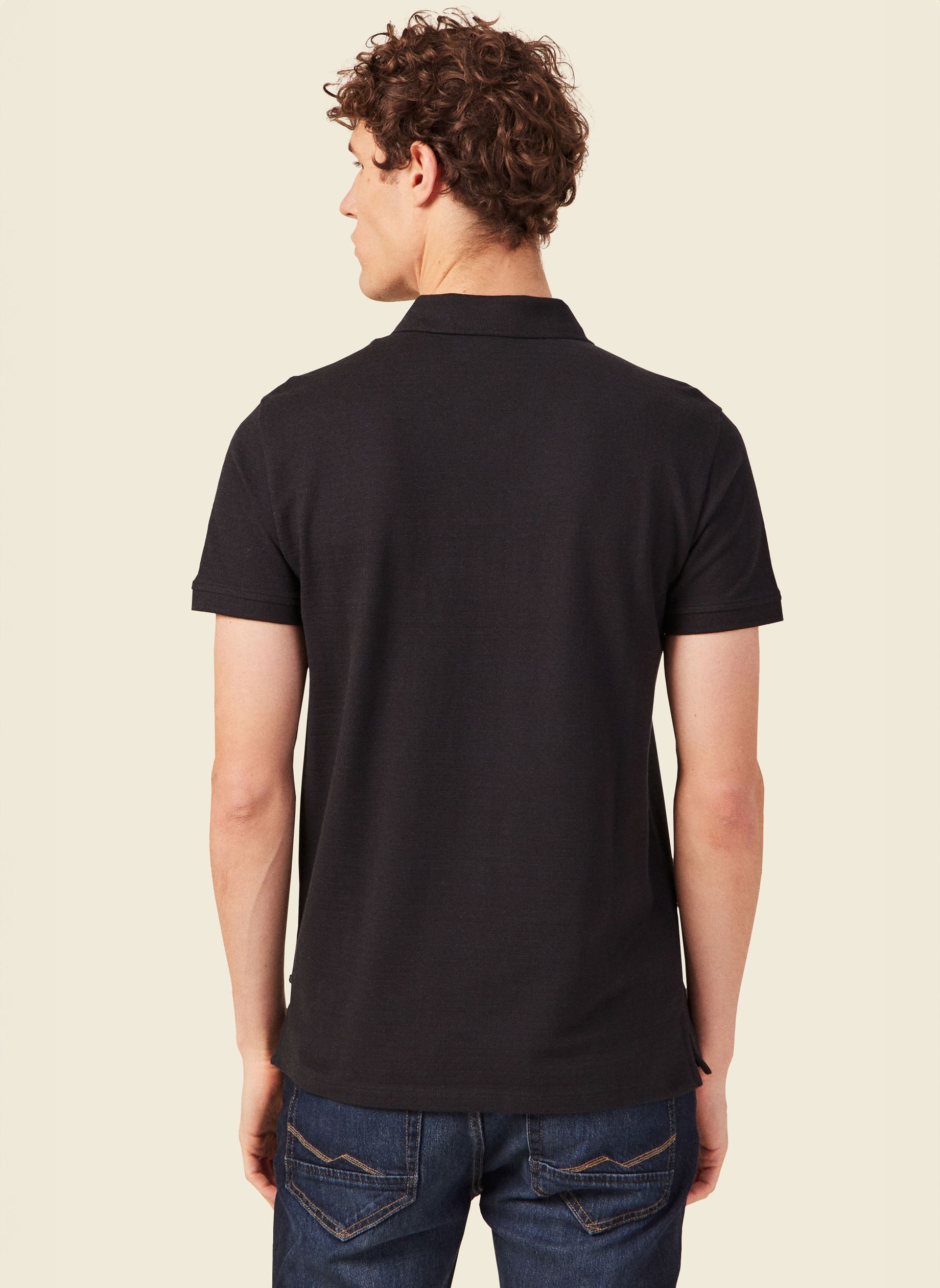 Polos manches courtes POLOBASIC2H homme noir Bonobo Polos manches courtes POLOBASIC2H homme noir JET BLACK