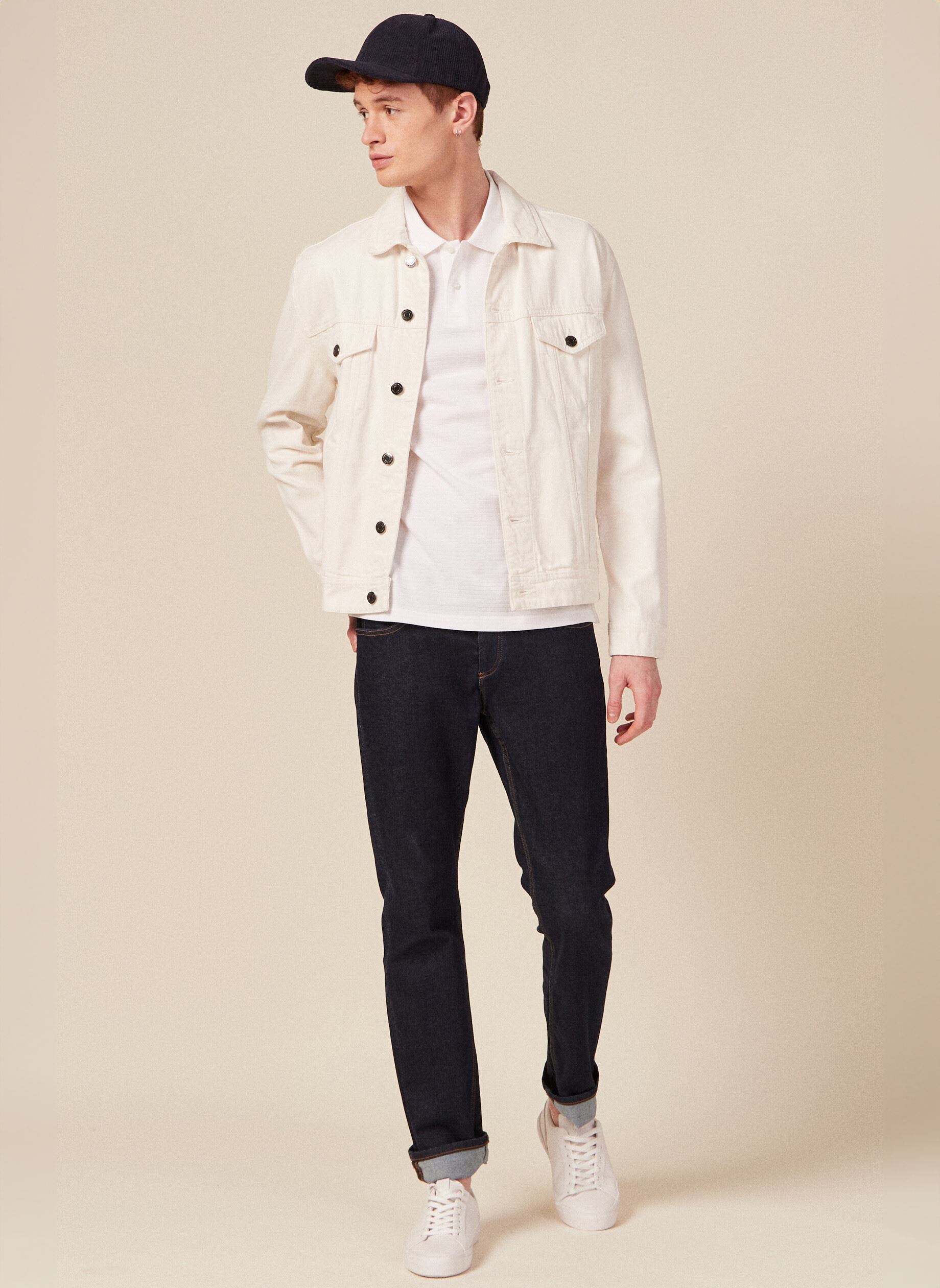 Polos manches courtes POLOBASIC2H homme blanc Bonobo Polos manches courtes POLOBASIC2H homme blanc BRIGHT WHITE