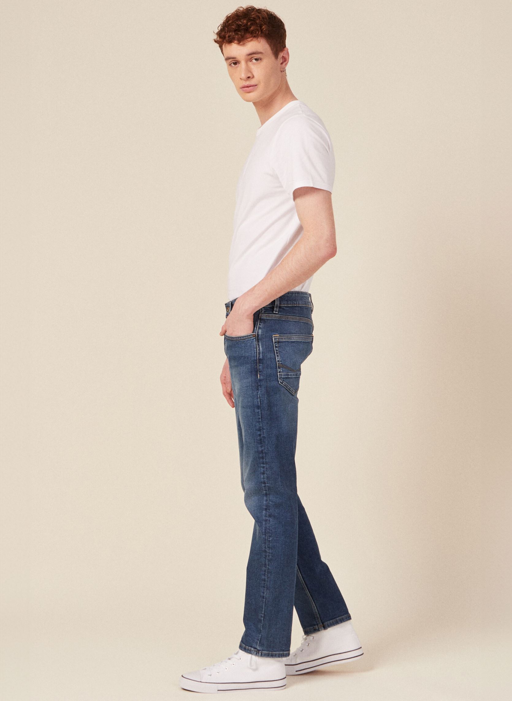 Jeans droit SOCHI-BASK32 homme bleu Bonobo Jeans droit SOCHI-BASK32 homme bleu DENIM STONE