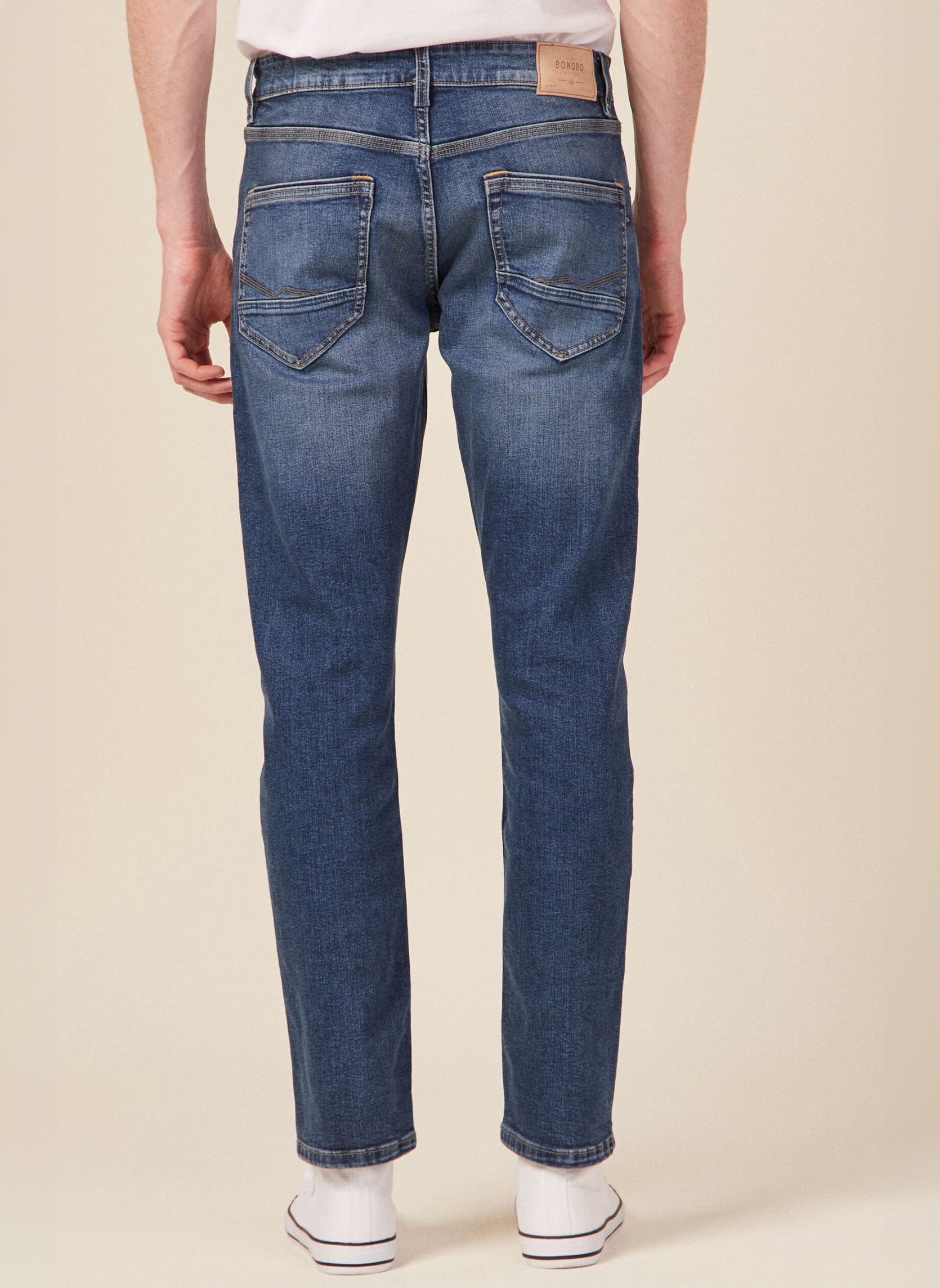Jeans droit SOCHI-BASK32 homme bleu Bonobo Jeans droit SOCHI-BASK32 homme bleu DENIM STONE