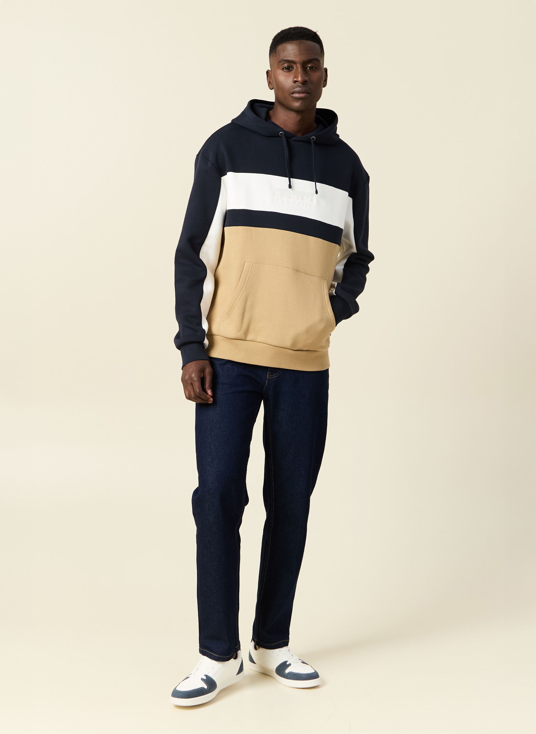 Sweats à capuche SWOODTRICOLH homme bleu Bonobo Sweats à capuche SWOODTRICOLH homme bleu SKY CAPTAIN