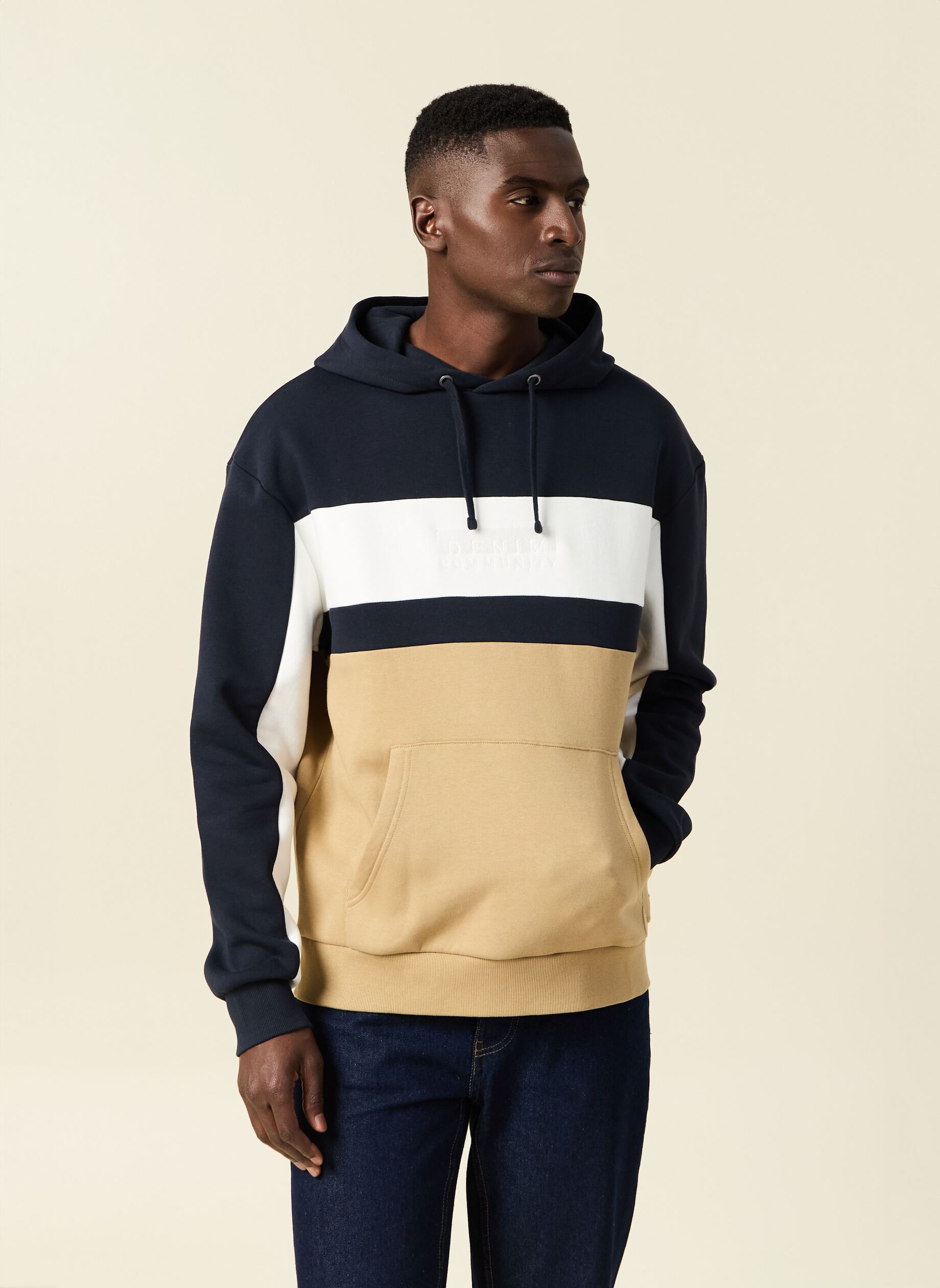 Sweats à capuche SWOODTRICOLH homme bleu Bonobo Sweats à capuche SWOODTRICOLH homme bleu SKY CAPTAIN