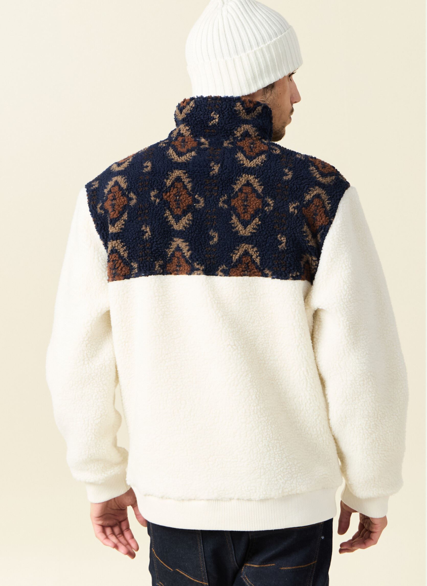 Sweatshirts SHERPAOP3H heren wit Bonobo Sweatshirts SHERPAOP3H heren wit COCONUT MILK
