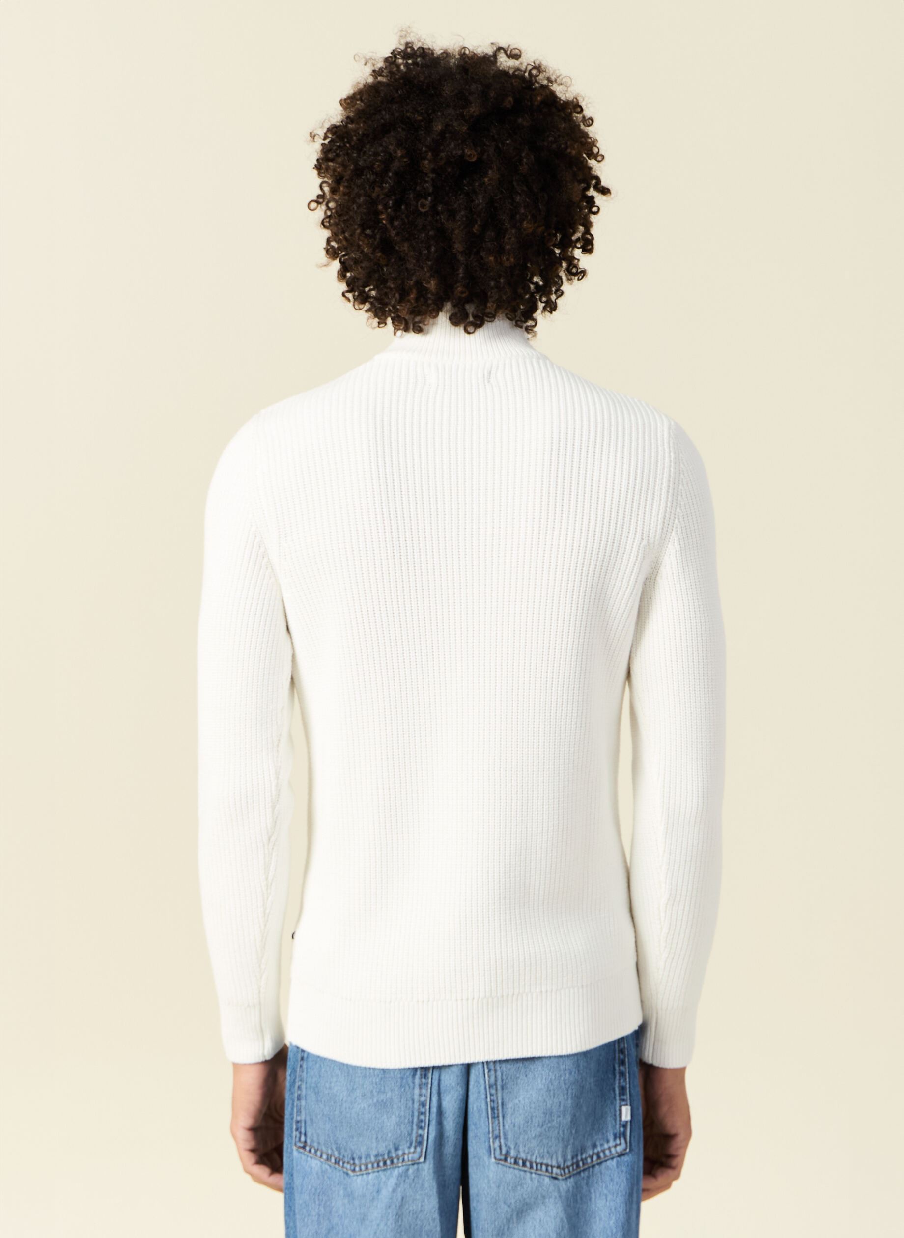 Pulls ESCAMCABLE3H homme blanc Bonobo Pulls ESCAMCABLE3H homme blanc COCONUT MILK