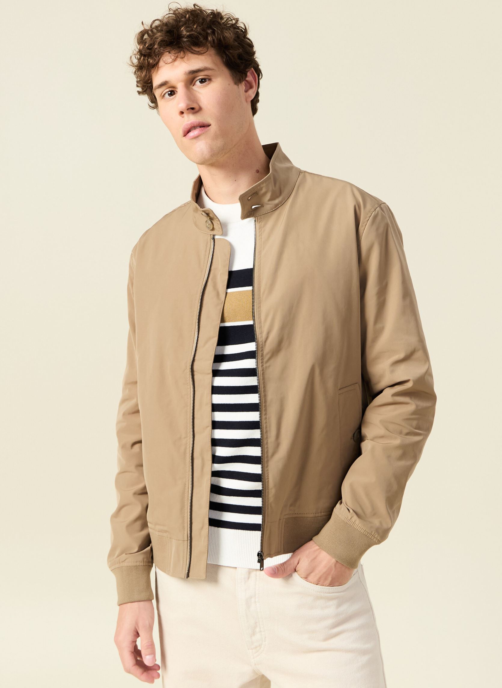 Jacken HARRYBLOU3H herren braun Bonobo Jacken HARRYBLOU3H herren braun LEAD GRAY