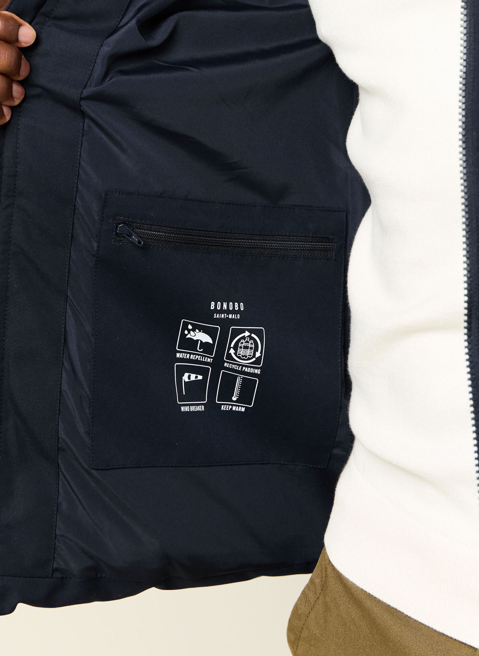 Doudounes MAXIHOODH homme bleu Bonobo Doudounes MAXIHOODH homme bleu SKY CAPTAIN