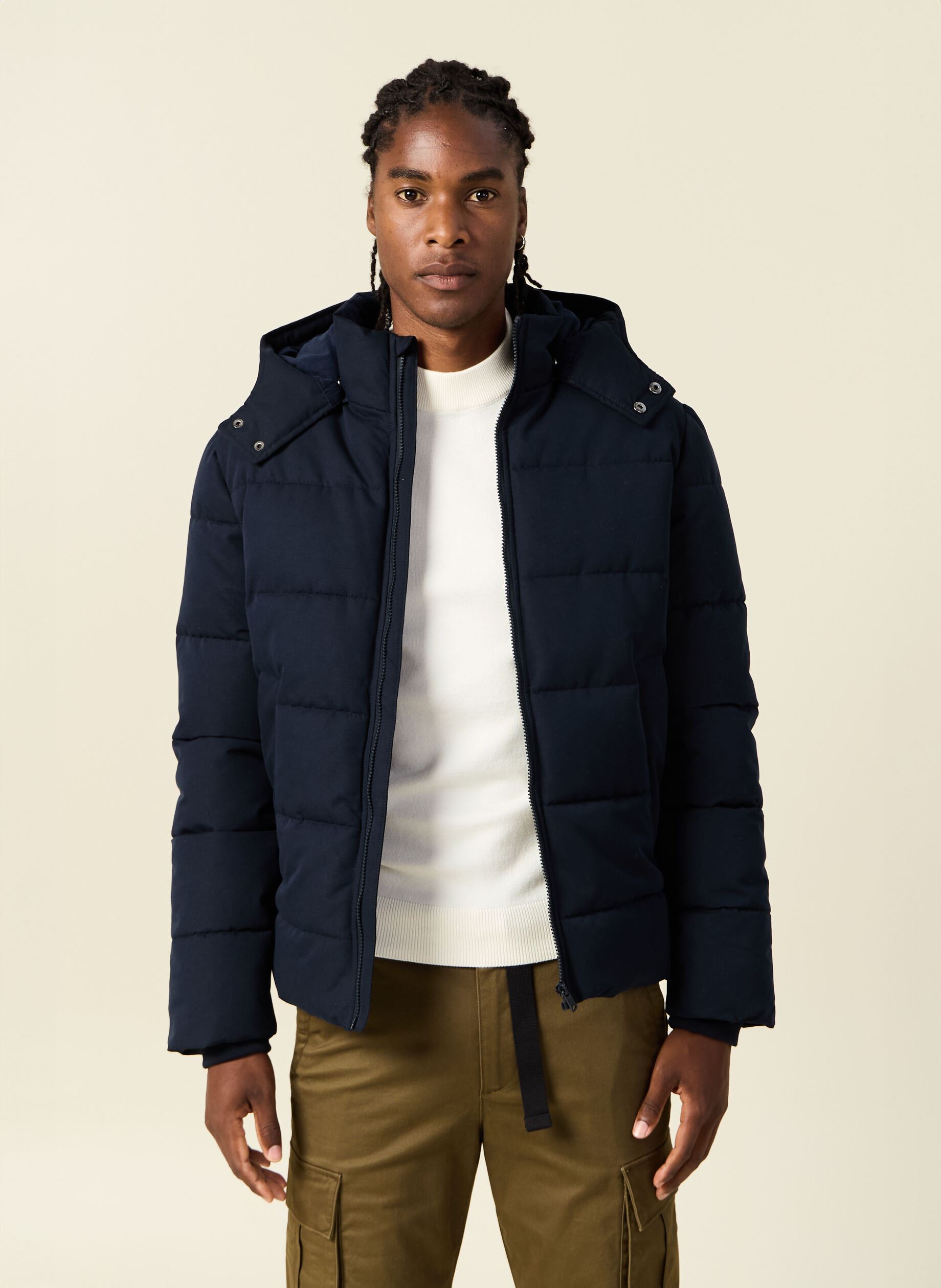 Doudounes MAXIHOODH homme bleu Bonobo Doudounes MAXIHOODH homme bleu SKY CAPTAIN