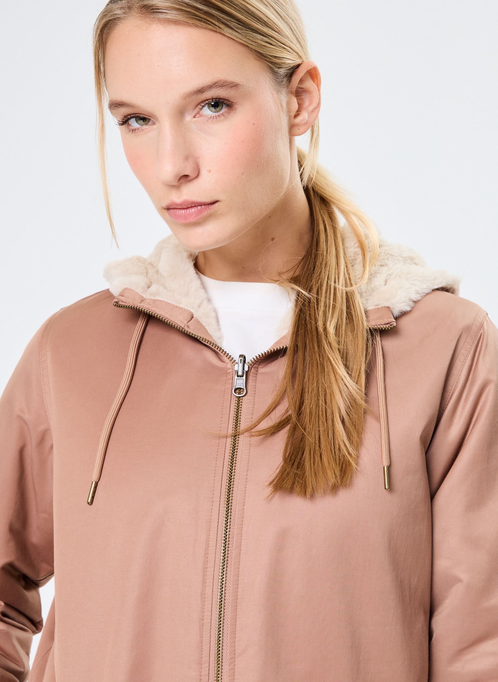Parkas BLOUPARKAF femme marron Bonobo Parkas BLOUPARKAF femme marron BEAVER FUR