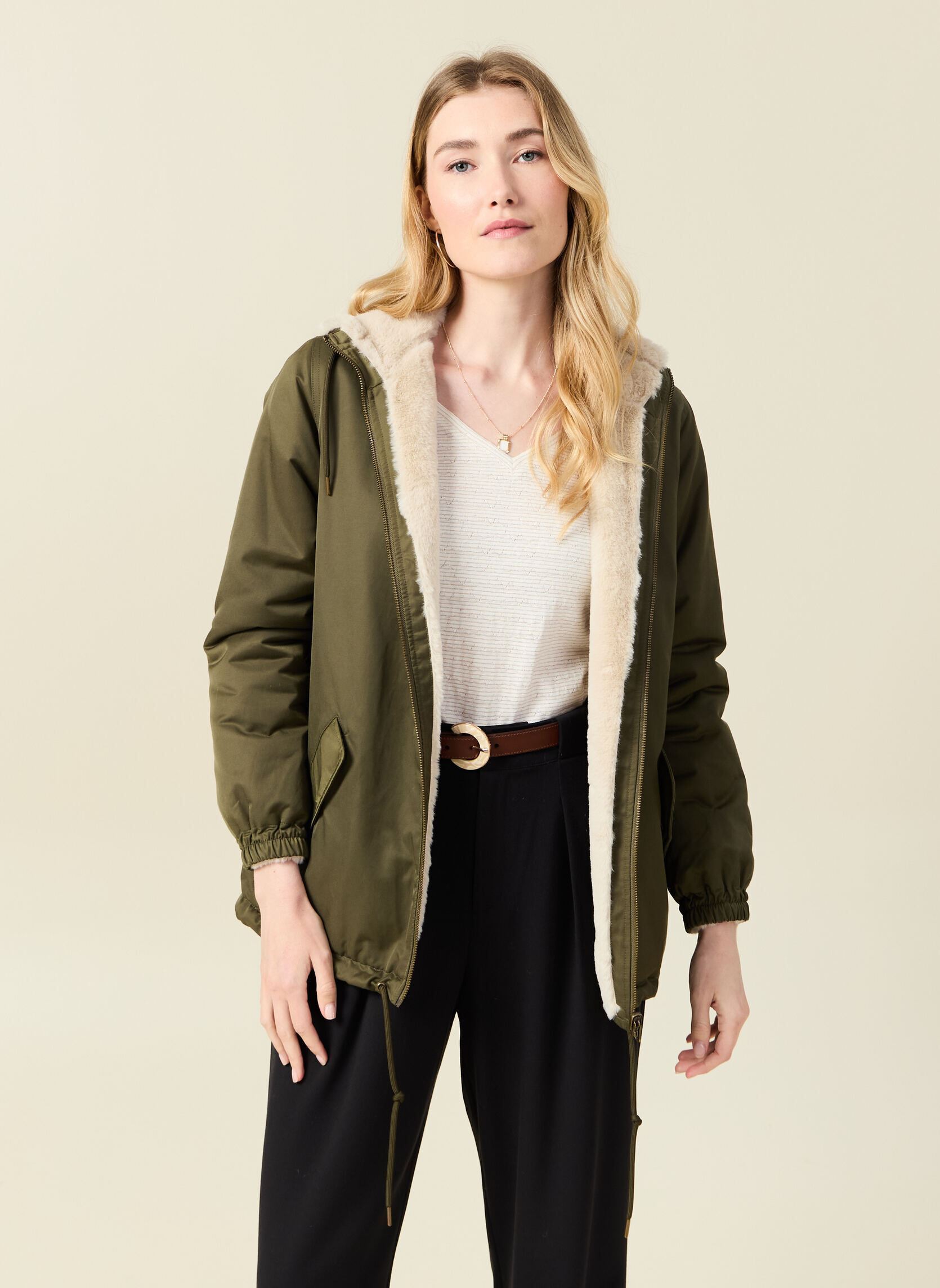 Parkas BLOUPARKAF damen grün Bonobo Parkas BLOUPARKAF damen grün OLIVE NIGHT
