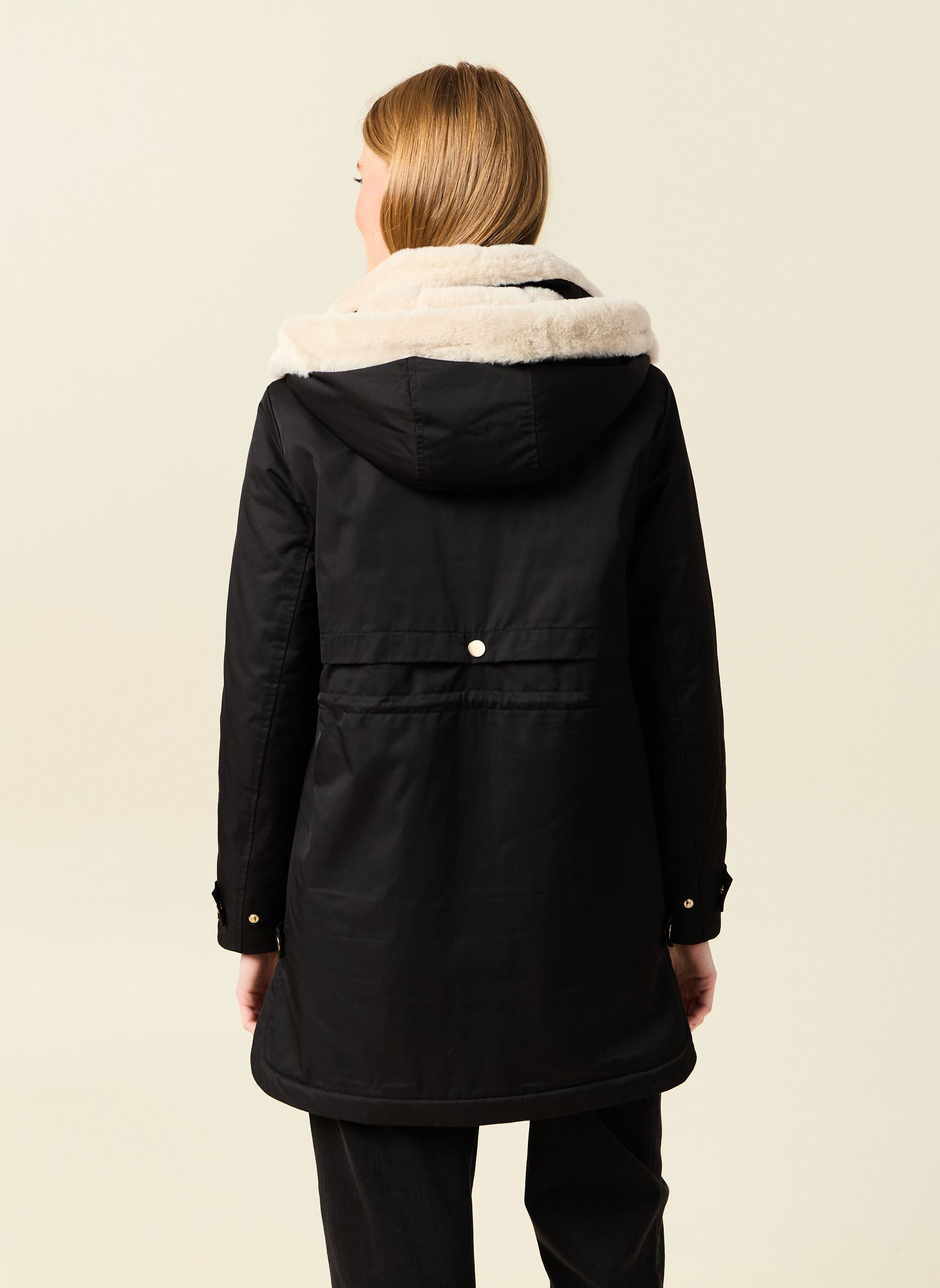 Winterjas JOYCEPARKAF dames zwart Bonobo Winterjas JOYCEPARKAF dames zwart Black Beauty