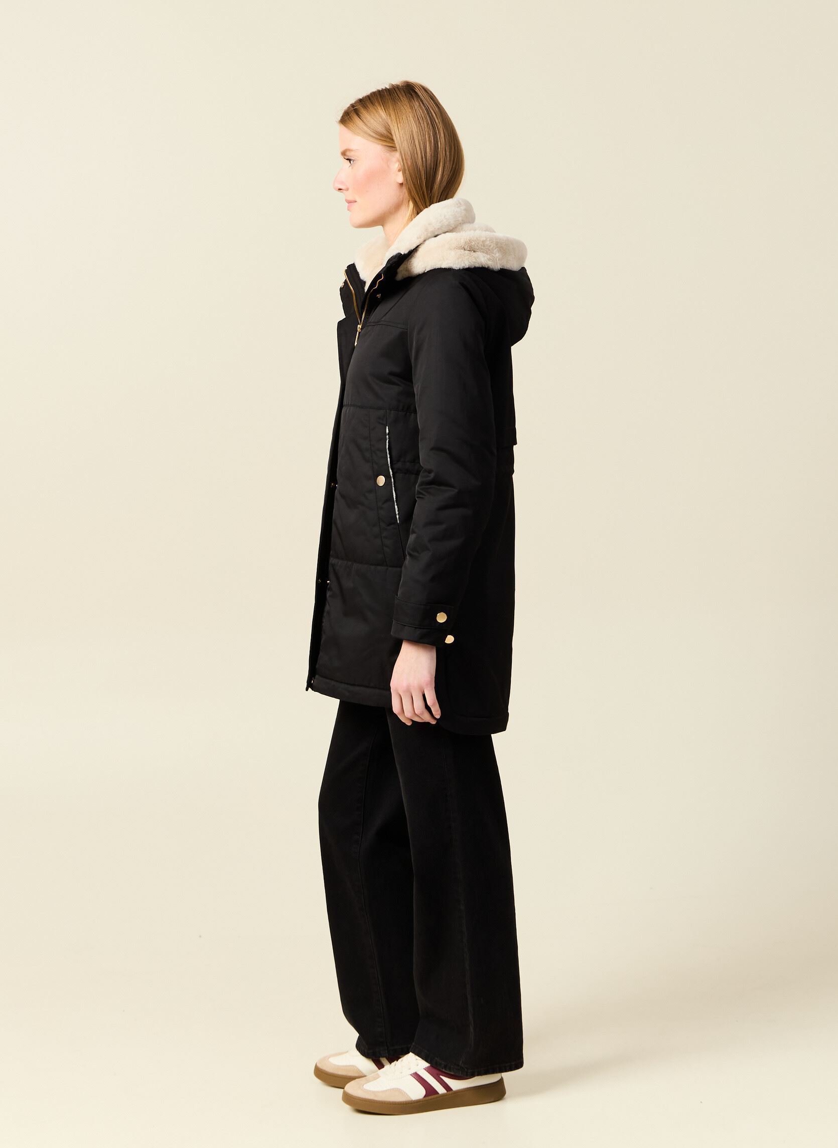 Winterjas JOYCEPARKAF dames zwart Bonobo Winterjas JOYCEPARKAF dames zwart Black Beauty