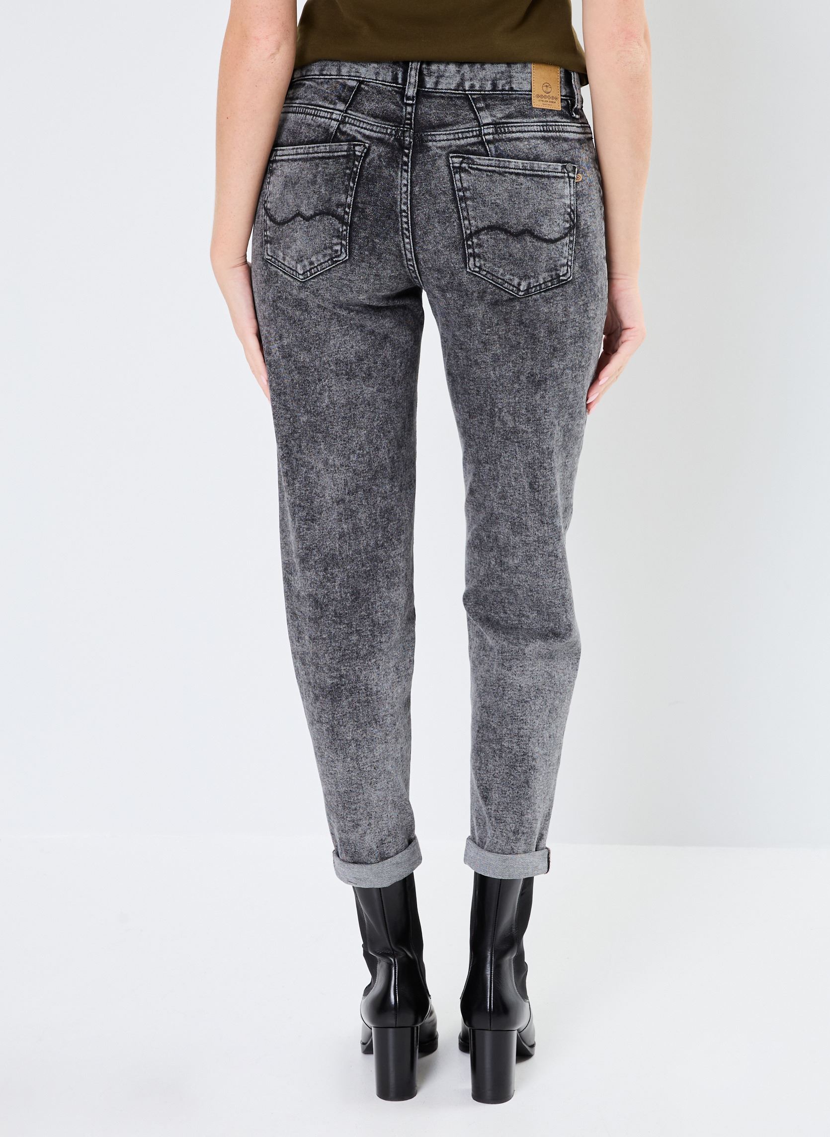 Rechte jeans / Straight Leg Jeans PARIS-MAELA dames grijs Bonobo Rechte jeans / Straight Leg Jeans PARIS-MAELA dames grijs DENIM SNOW GREY