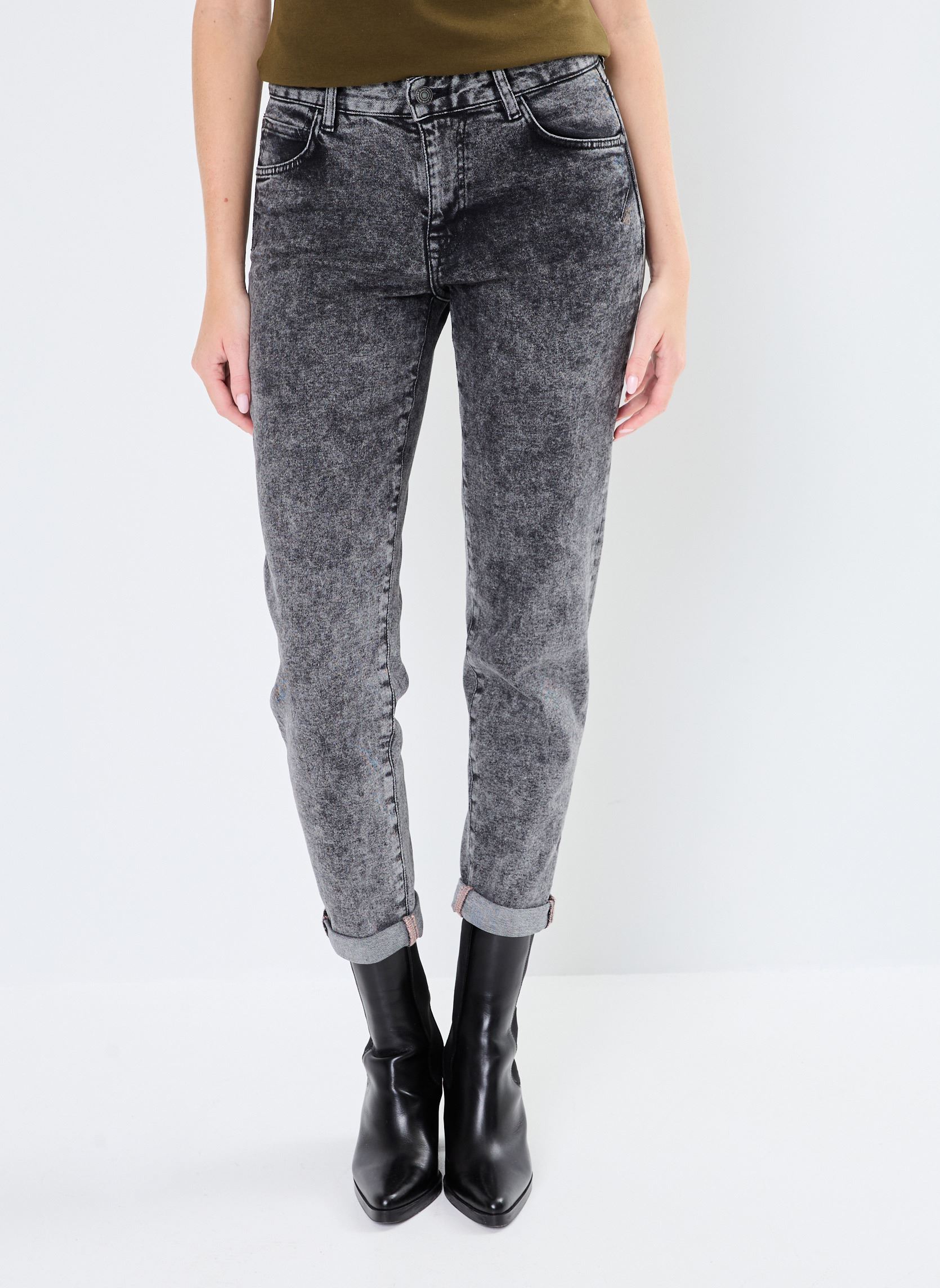 Rechte jeans / Straight Leg Jeans PARIS-MAELA dames grijs Bonobo Rechte jeans / Straight Leg Jeans PARIS-MAELA dames grijs DENIM SNOW GREY