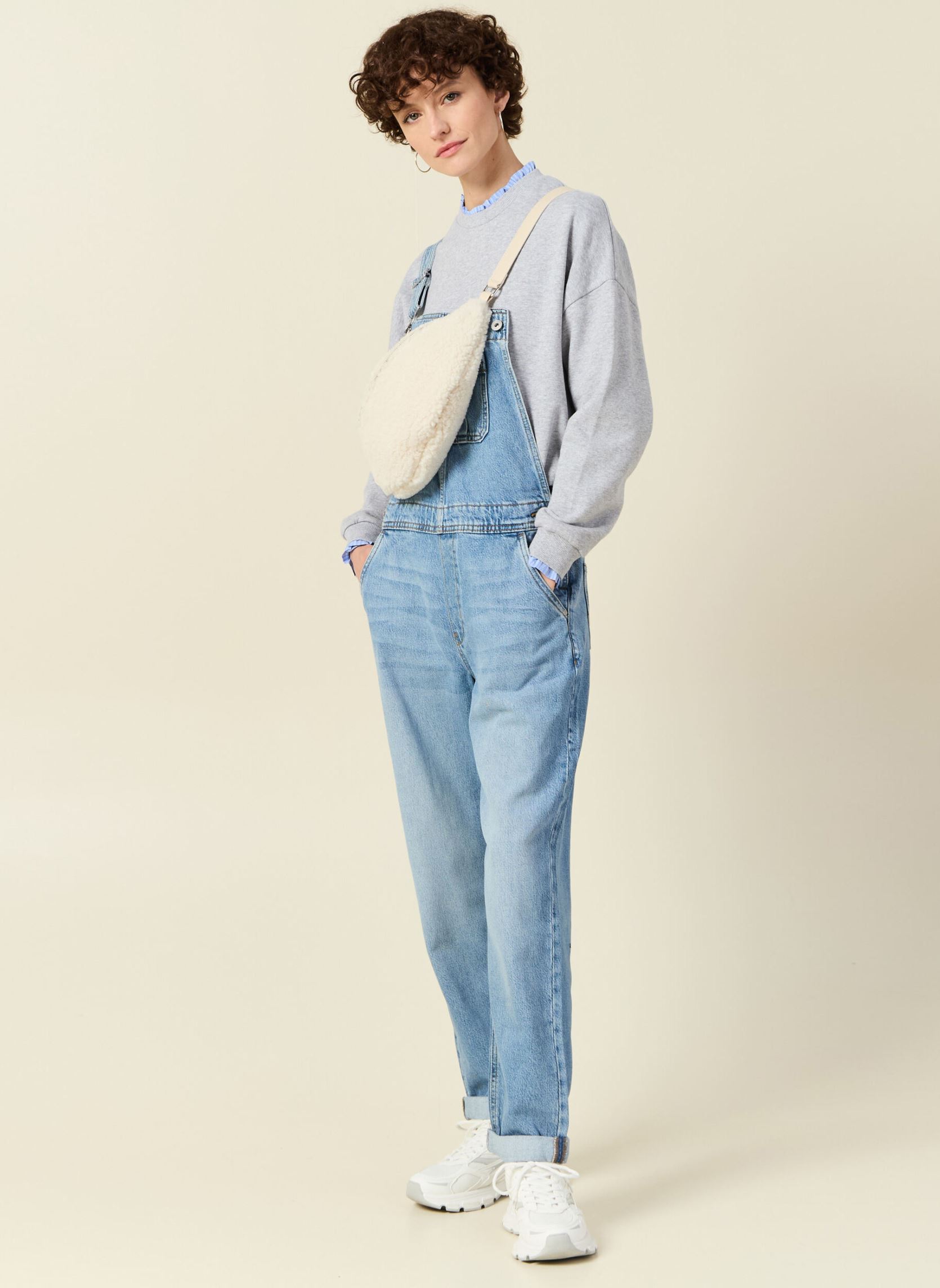 Latzhosen CAIRE-90S1 damen blau Bonobo Latzhosen CAIRE-90S1 damen blau DENIM STONE