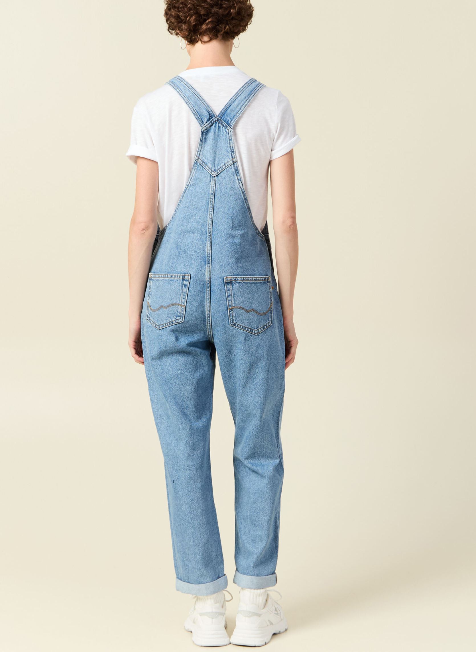 Latzhosen CAIRE-90S1 damen blau Bonobo Latzhosen CAIRE-90S1 damen blau DENIM STONE