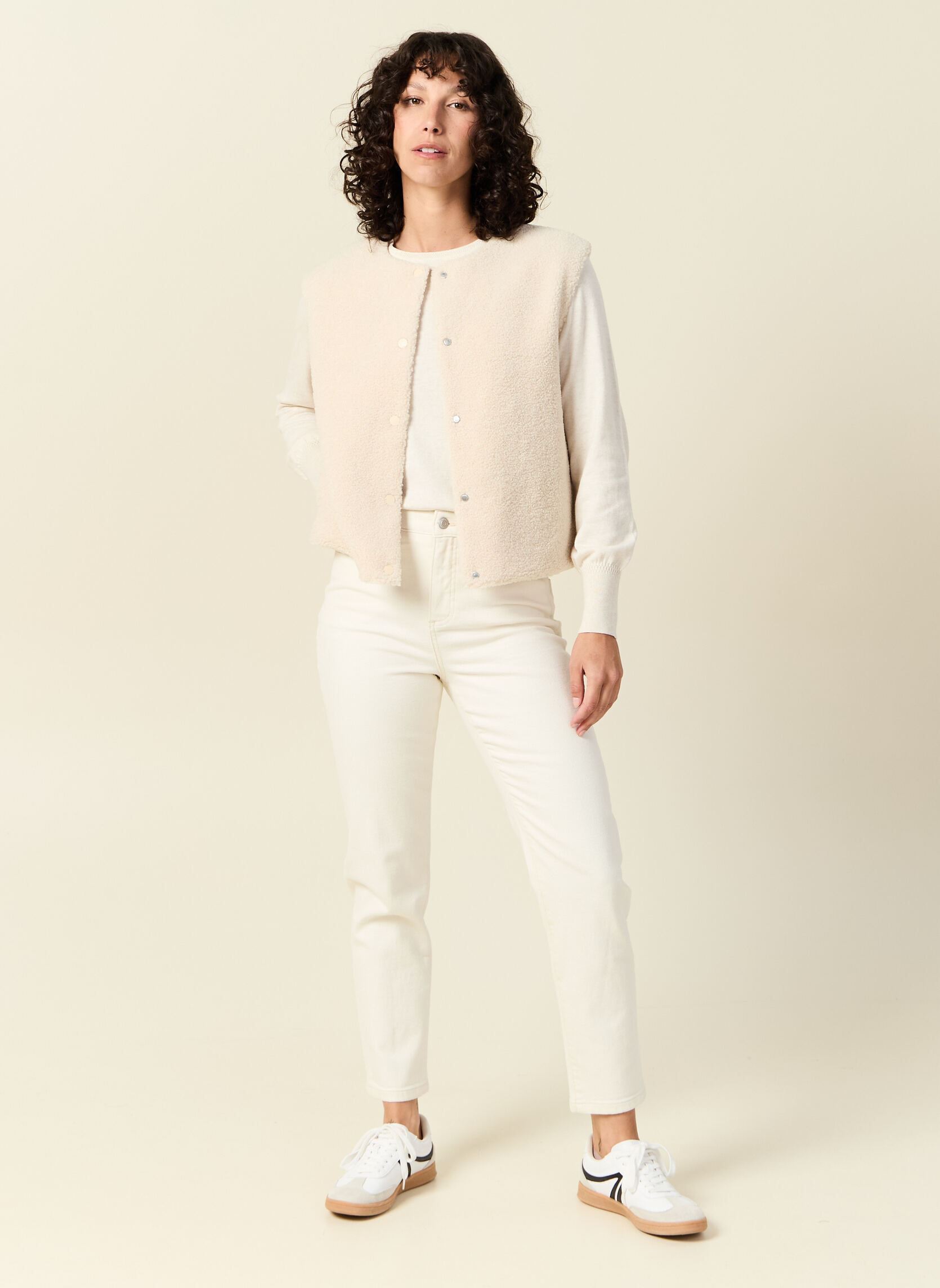 Vesten NEO2GILF dames wit Bonobo Vesten NEO2GILF dames wit CREME BRULEE